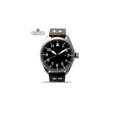 Amazon.com: Aristo 3H109 46mm Automatic Pilot's Watch with XL Flieger Crown: Clo