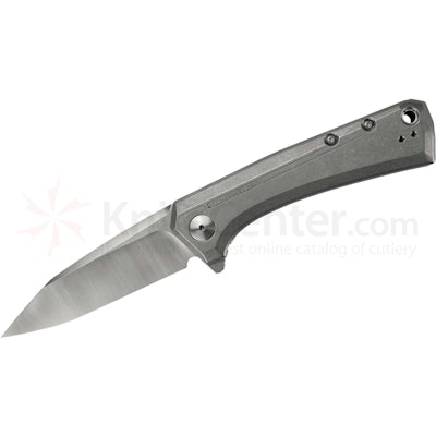 Zero Tolerance 0808 Flipper Knife Titanium (3.25" Satin) ZT - Blade HQ