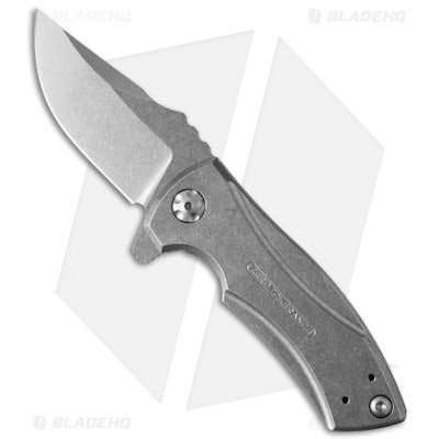 Zero Tolerance 0900 Flipper Knife Titanium (2.75" Stonewash) ZT - Blade HQ