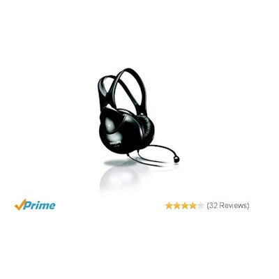 Amazon.com: Philips Shm1900/00 Pc Headset: Computers & Accessories