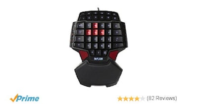 Delux T9 46-Key Wired Gaming Keyboard with 3-Mode LED Backlight