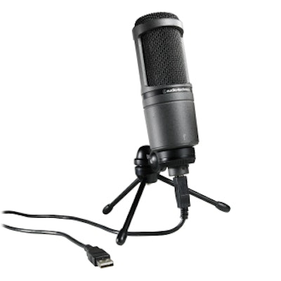 AT2020 USB Cardioid Condenser USB Microphone for Recording || Audio-Technica US