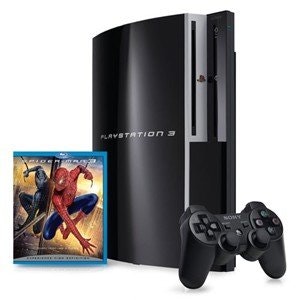 Shop Sony Playstation 3 40 GB W Bonus Spiderman 3 Blu Ray 