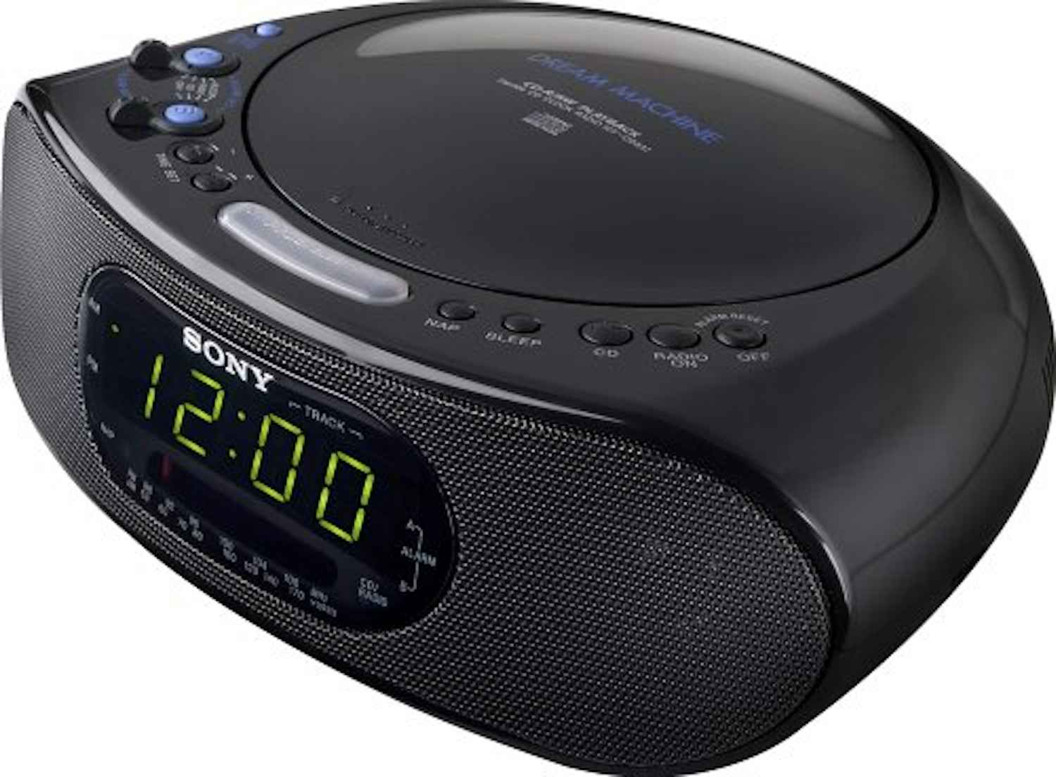 Shop Sony Icf Cd 837 Am Fm Stereo Clock Radio With Cd Player Black