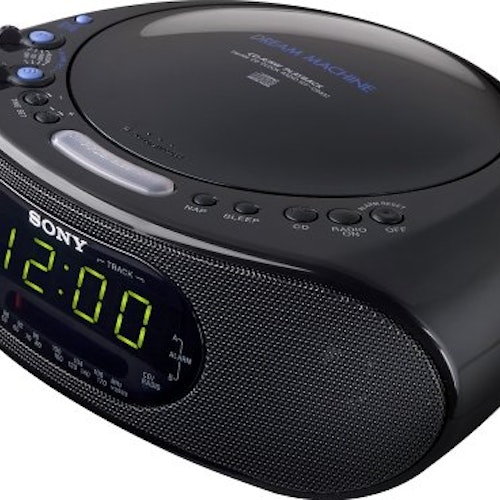Shop Sony ICF CD 837 AM FM Stereo Clock Radio With CD Player Black ...