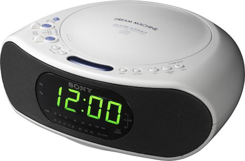 Shop Sony Icf Cd 837 Am Fm Stereo Clock Radio With Cd Player White