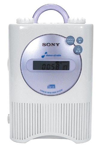 Shop Sony ICF CD 73 V Shower CD Player Clock Radio White & Discover  Community Reviews at Drop