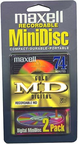 Shop Maxell GMD 74 2 Gold Recordable Mini Discs & Discover Community