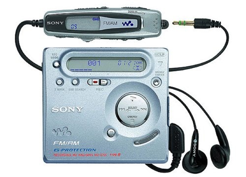 Shop Sony MD Walkman MZ G 755 Mini Disc Recorder Radio Mini Disc Silver u0026  Discover Community Reviews at Drop