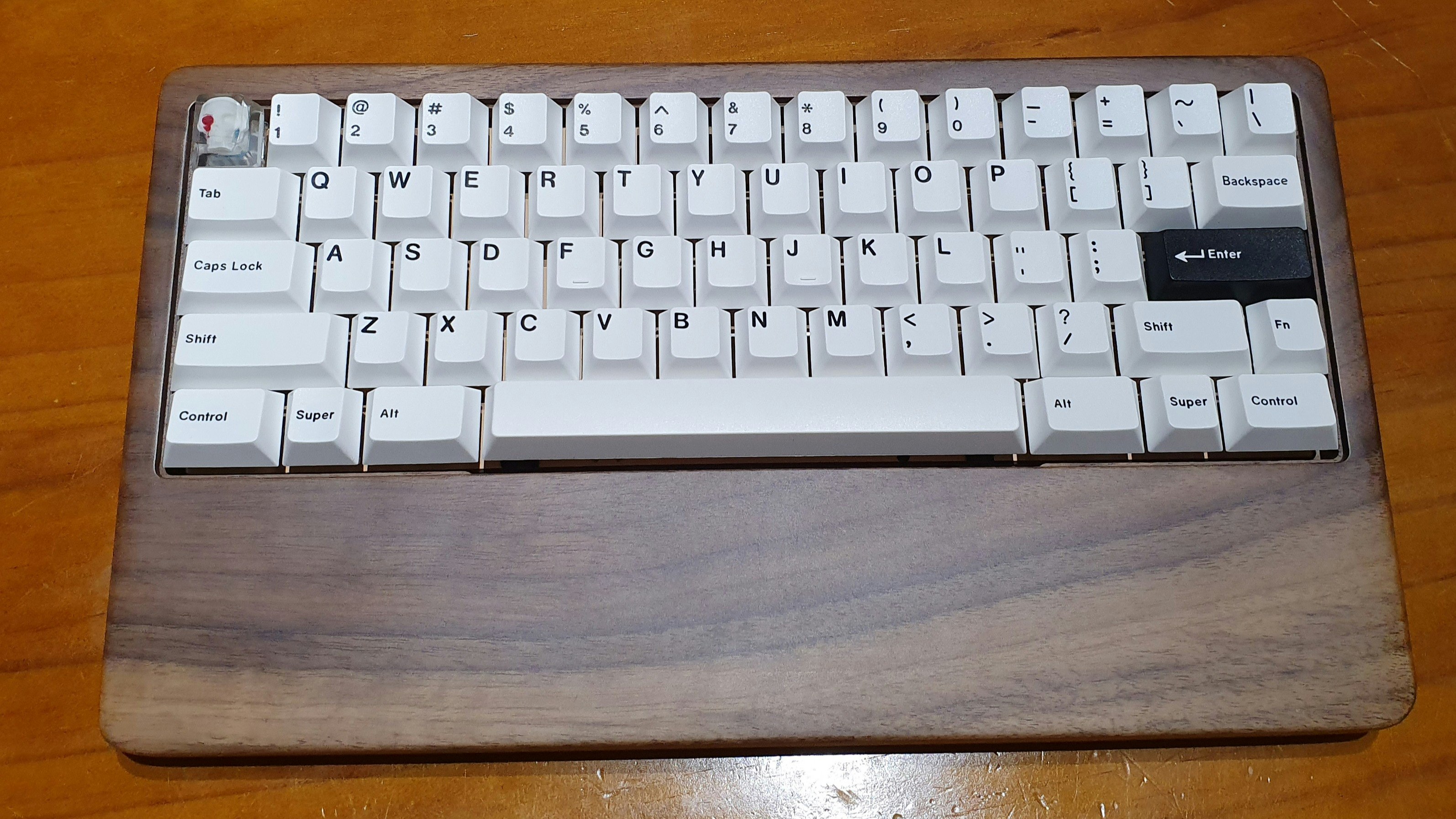 NPKC 60 Wooden Wrist Rest Keyboard Case Mechanical Keyboards