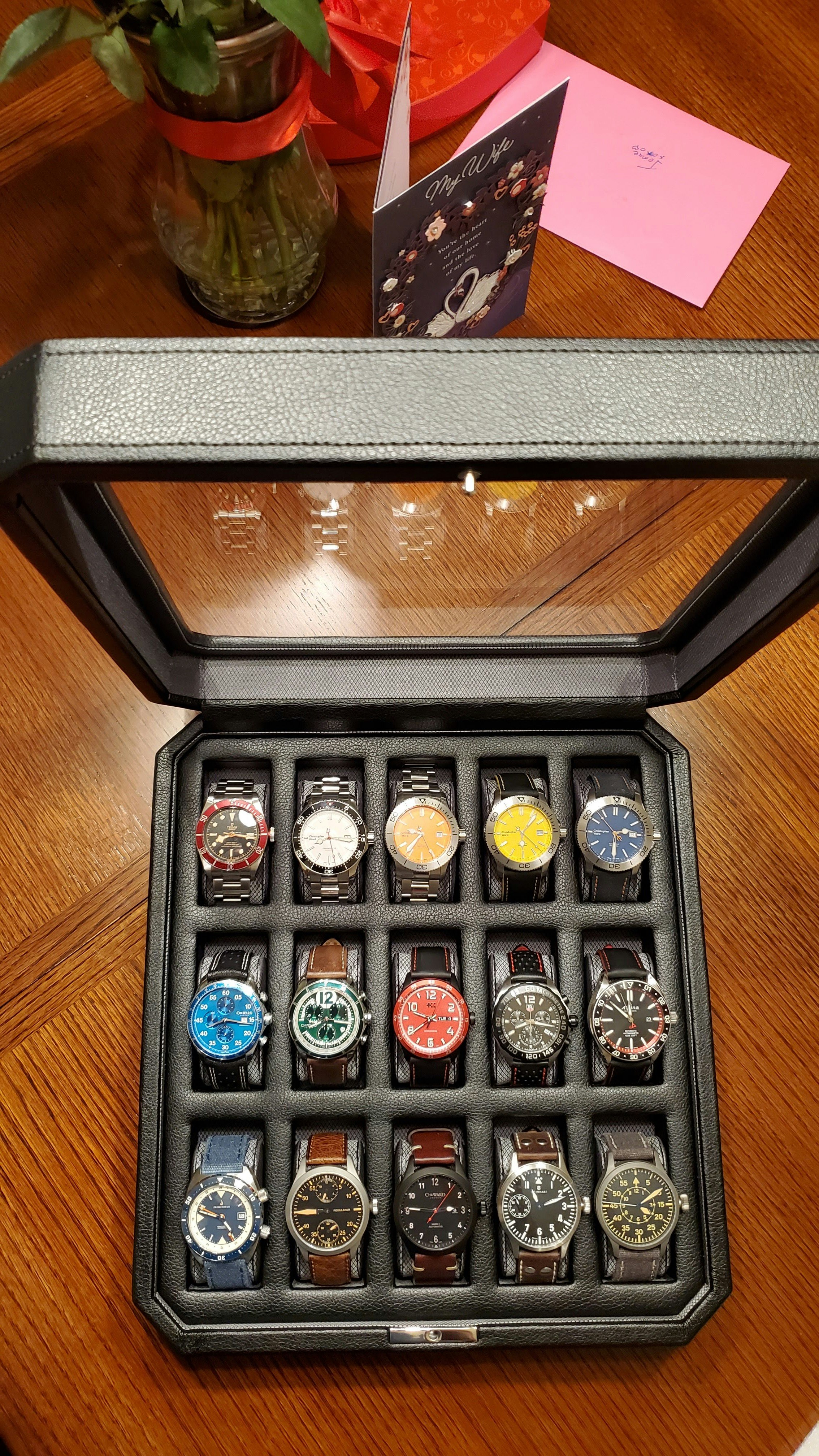 Wolf windsor 10 piece watch box Clearance