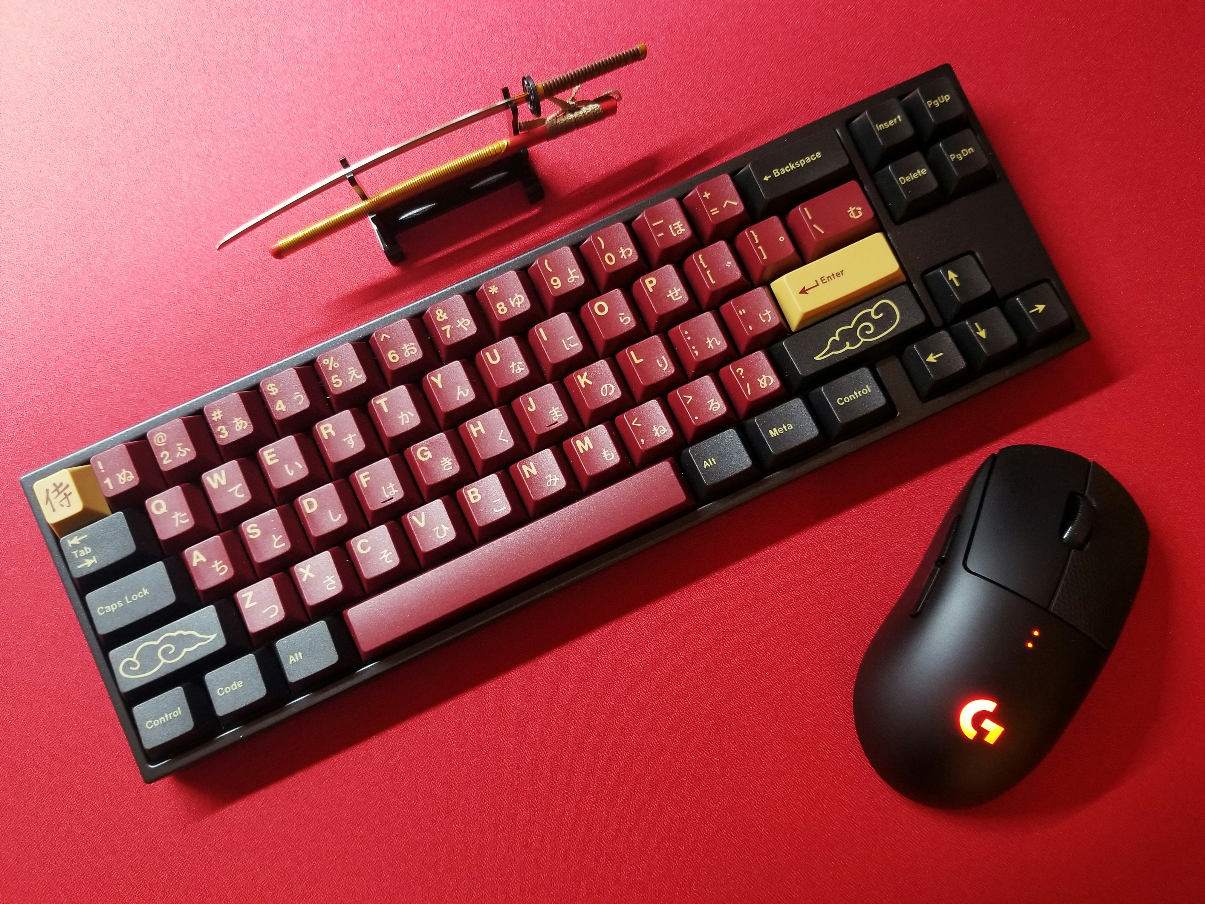 Drop + RedSuns GMK Red Samurai Keycap Set | Doubleshot ABS