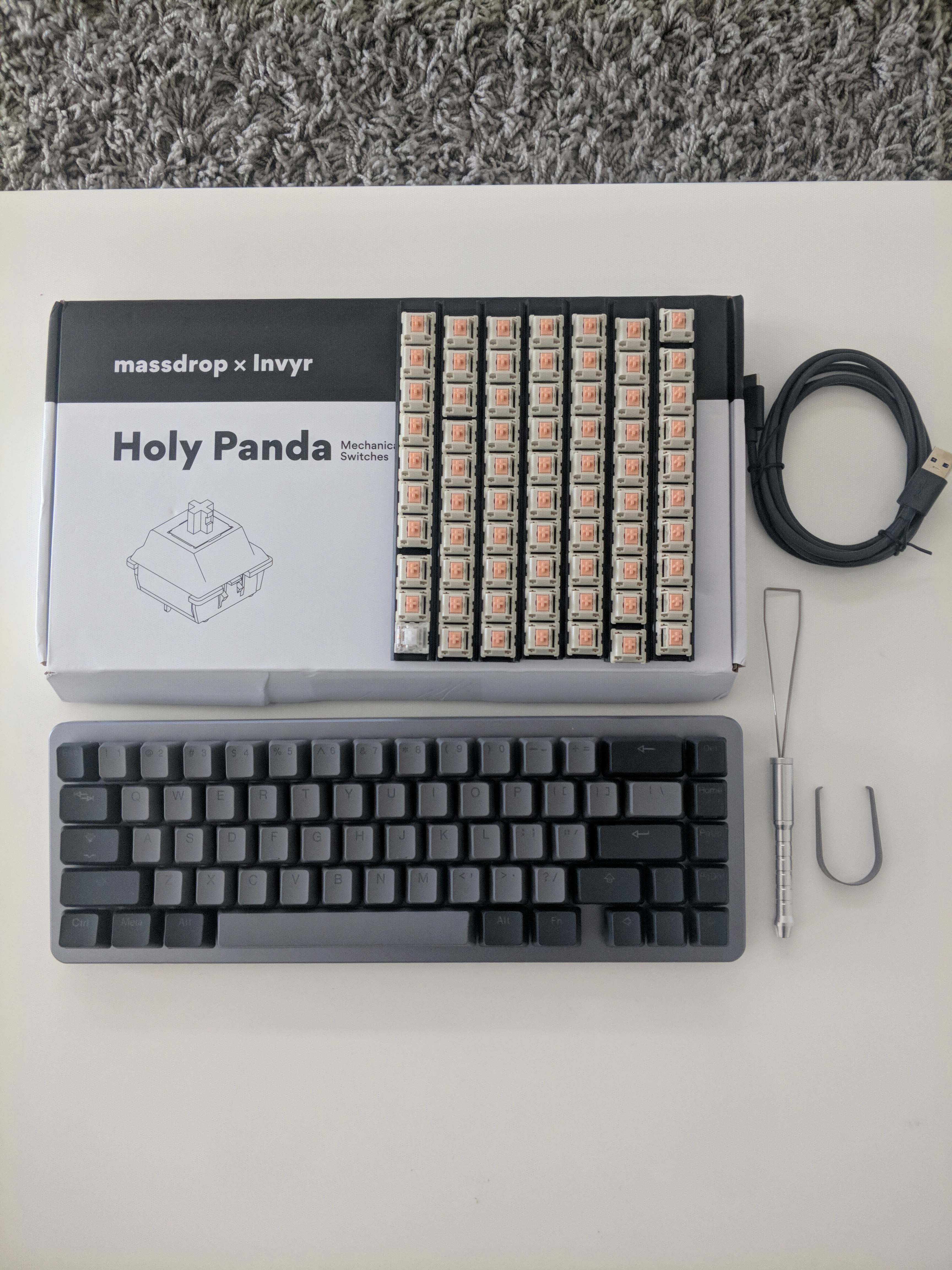 Drop + Invyr Holy Panda Mechanical Switches | Tactile Mechanical