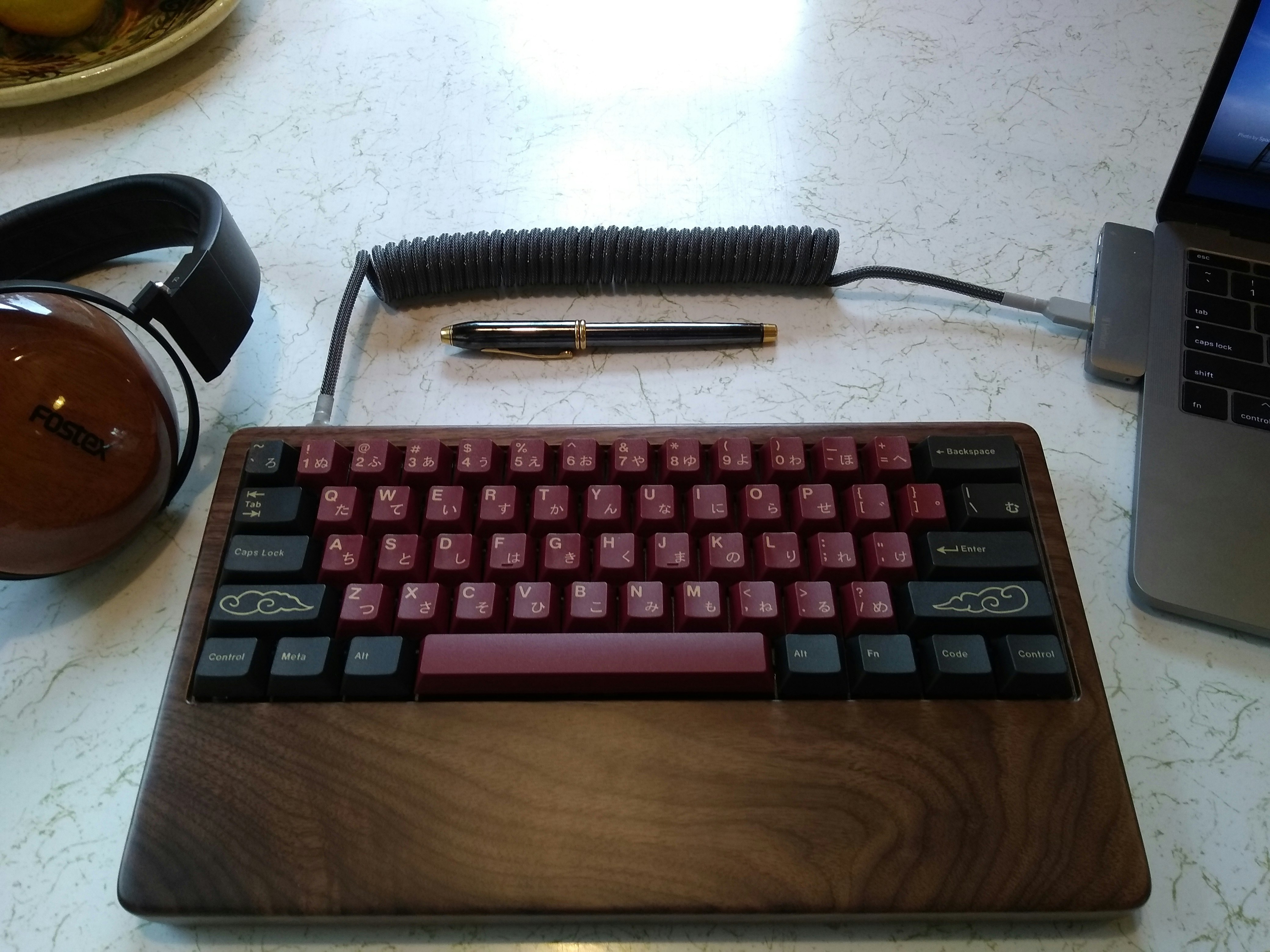 NPKC 60 Wooden Wrist Rest Keyboard Case Mechanical Keyboards