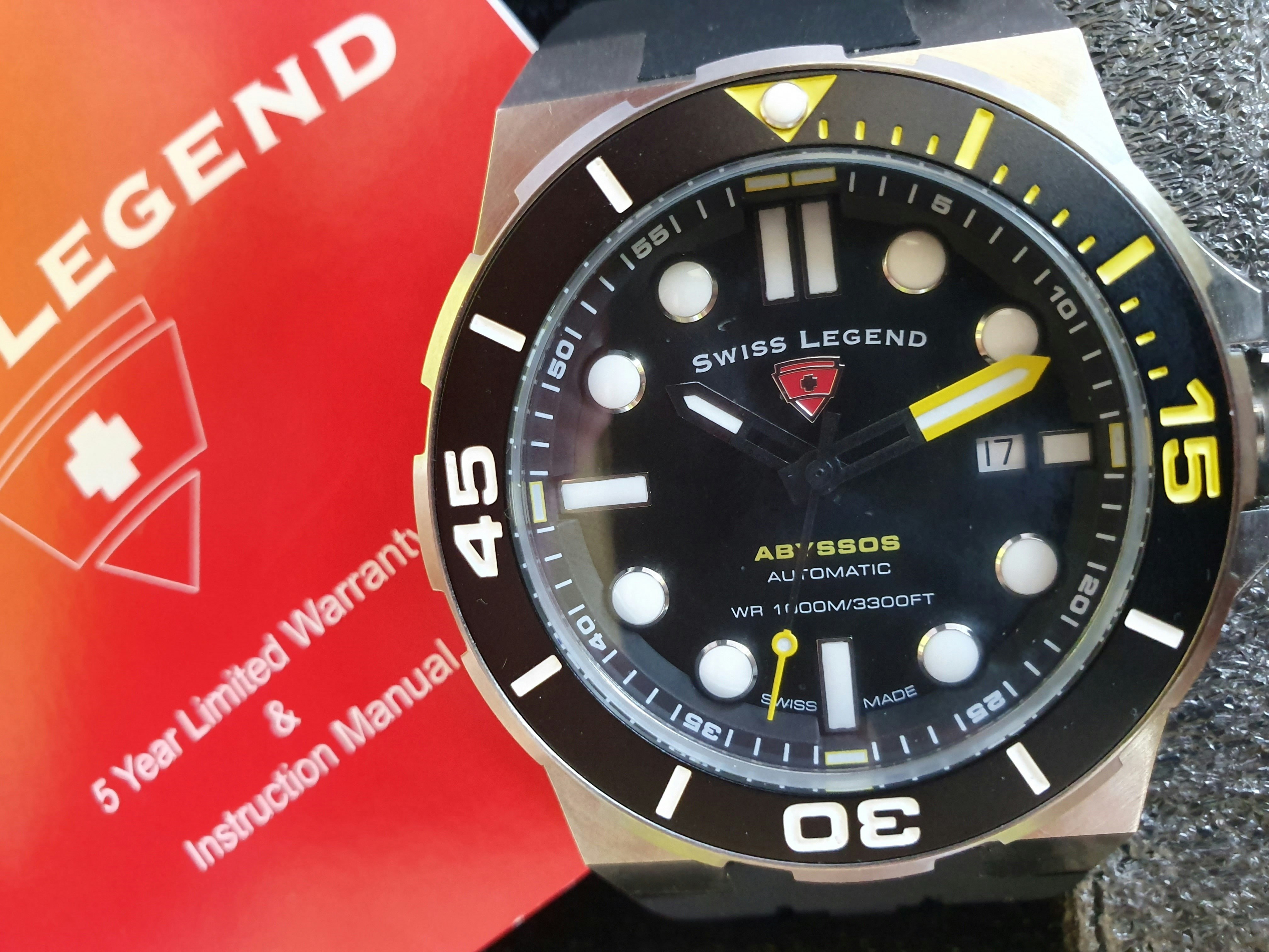 Swiss legend clearance abyssos automatic watch