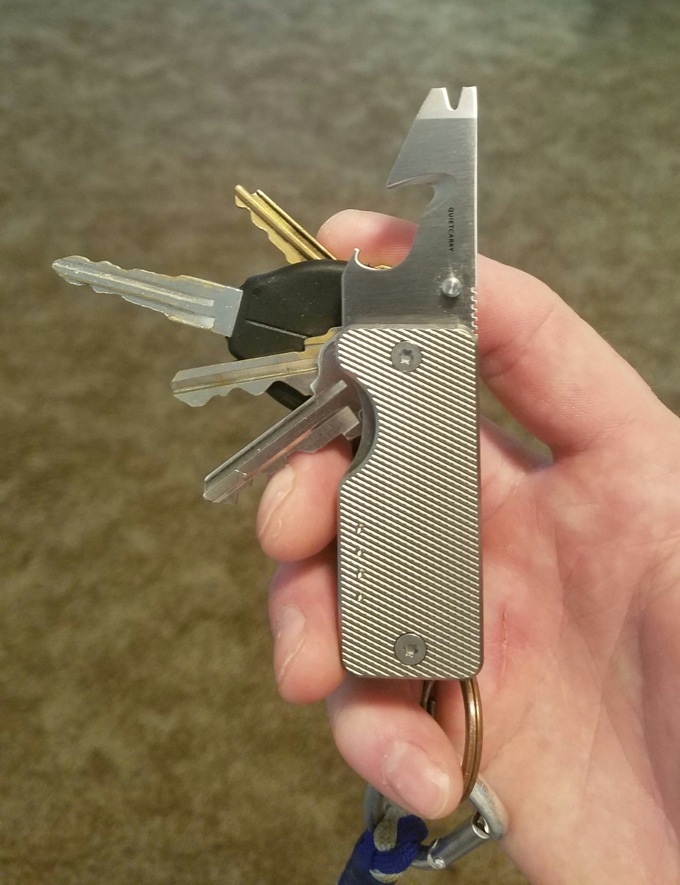 Quiet Carry Shorty with everyday keys. Drop