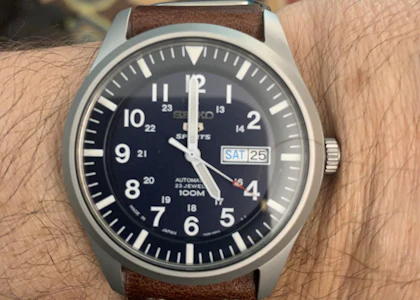 Seiko Sport SNZG Automatic Watch SNZG11J1 Navy Watches