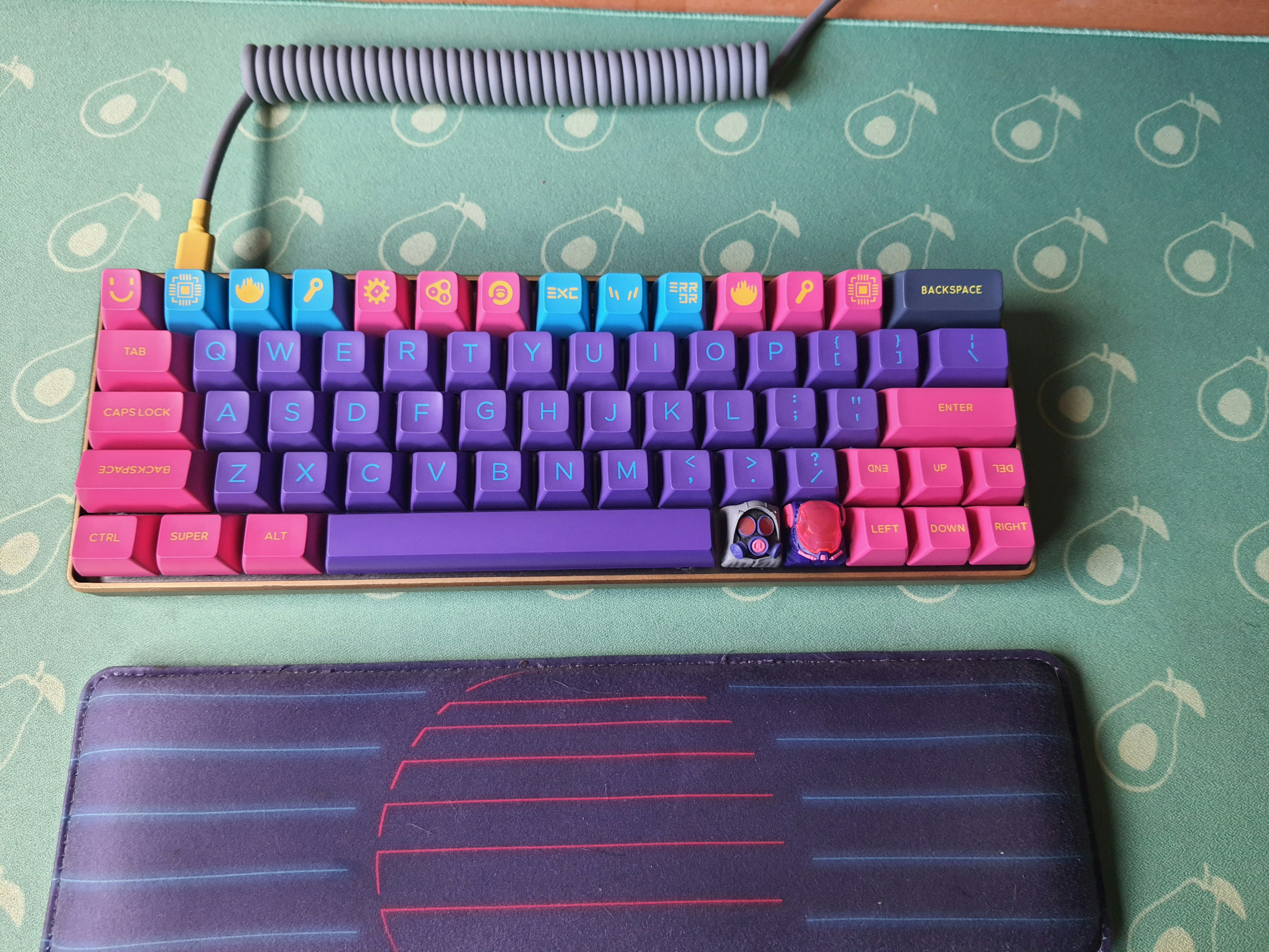 DOMIKEY ABS Doubleshot SA Cyberpunk Pumper Keycap Set