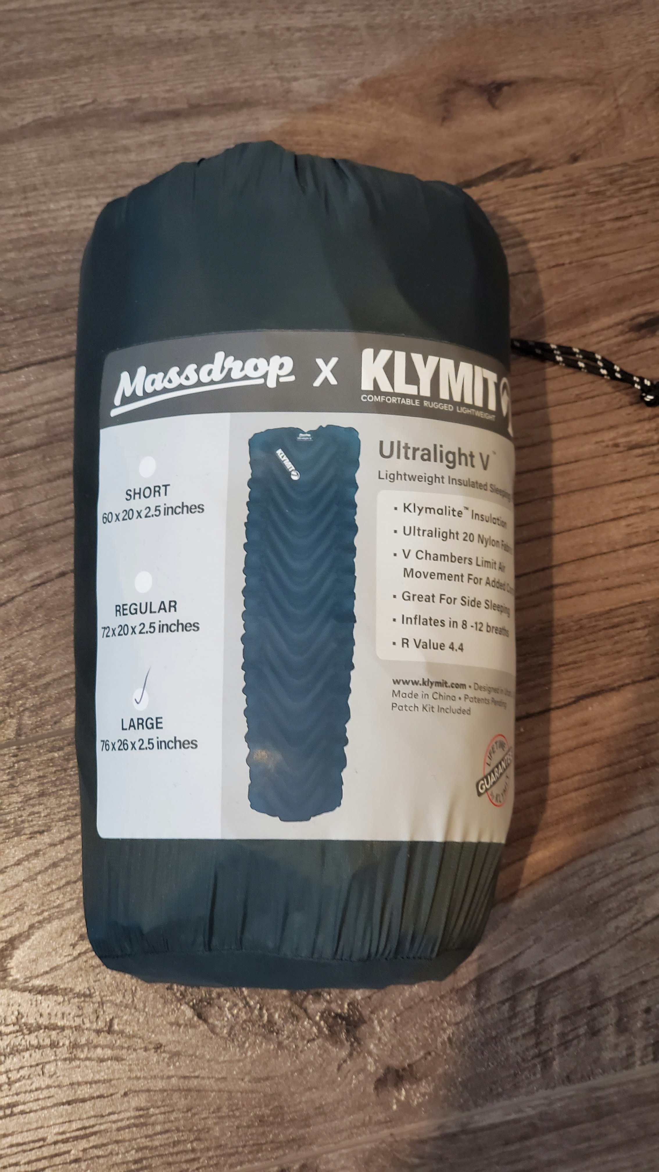 Massdrop x Klymit Insulated V Ultralite SL Sleeping Pad | Sleeping