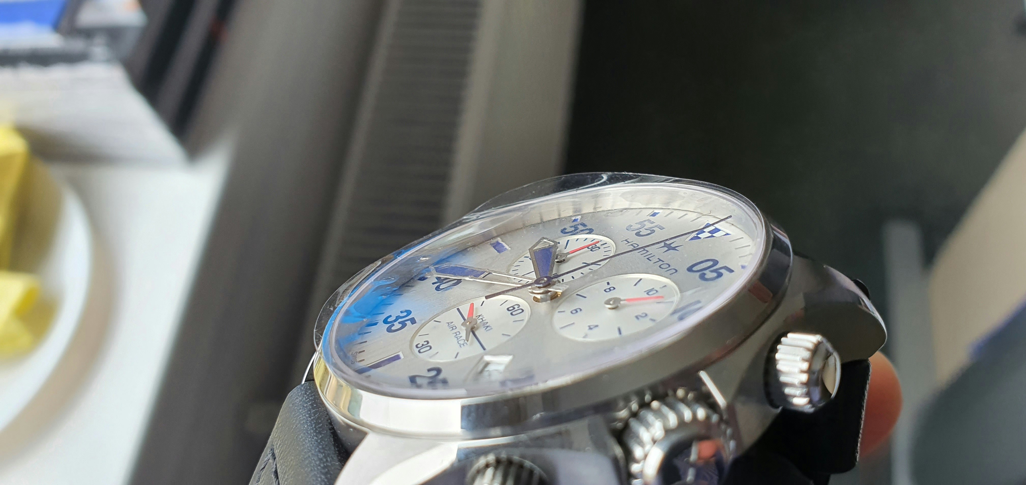 HAMI×RED H767120 SILVER Khaki Aviation Chrono Quartz - Dial color:Silver - H76712751