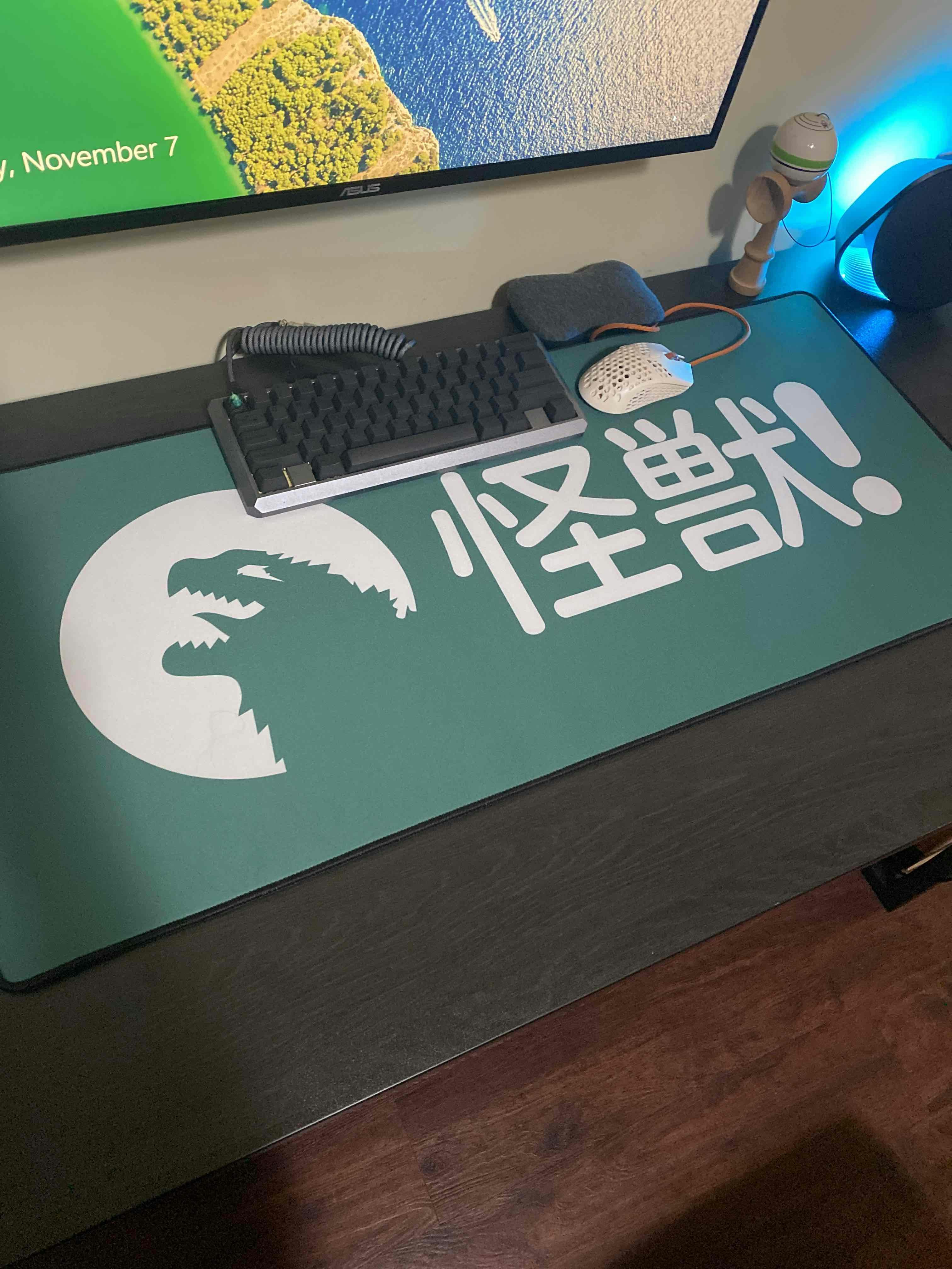 NovelKeys Kaiju Desk/Mouse Mat Mechanical Keyboards Desk Mat Desk Mats Drop