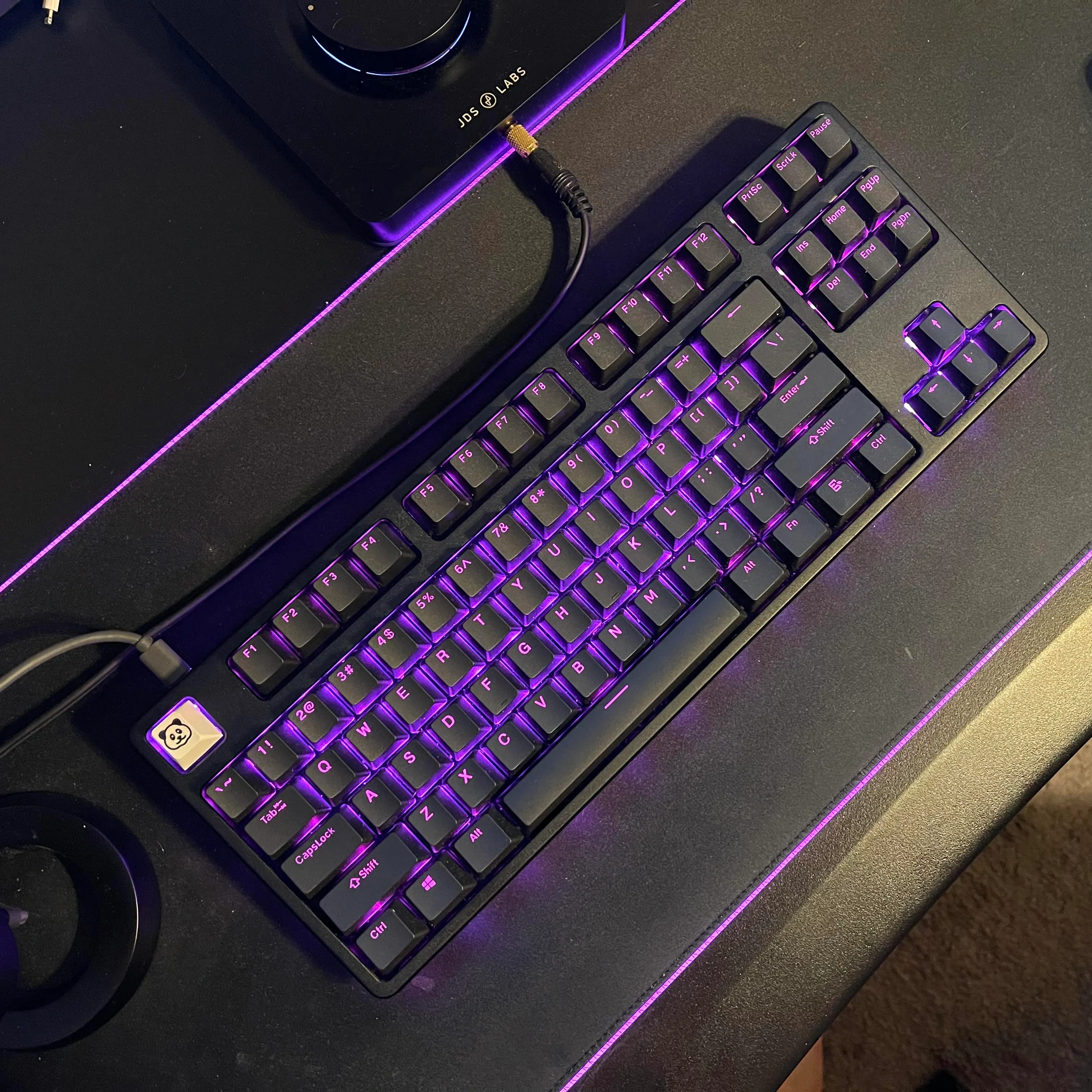 Drop CTRL High Profile with Black Skylight Series keycaps