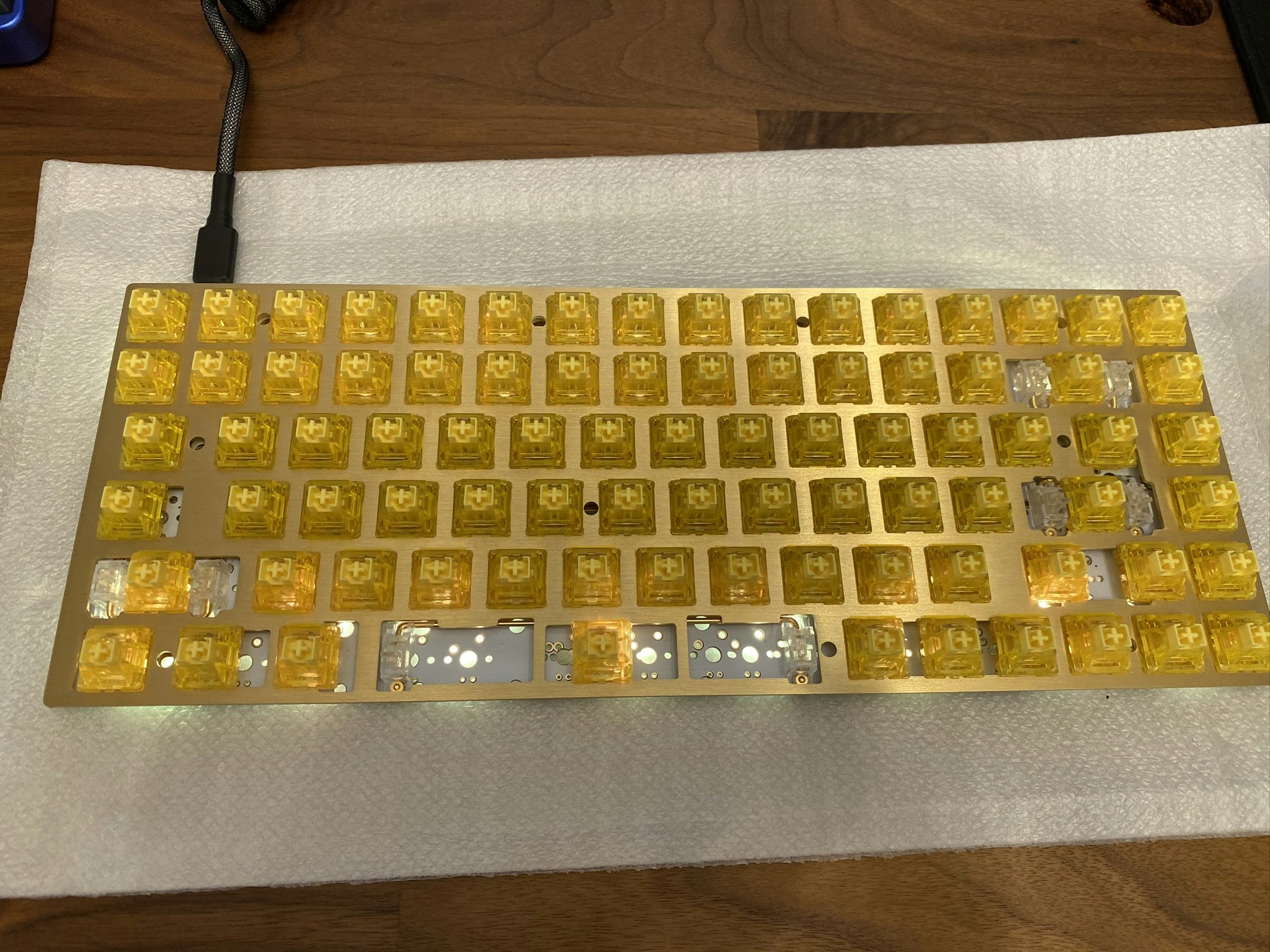 Zeal PC Transparent Gold-Plated PCB Screw-in Stabilizers