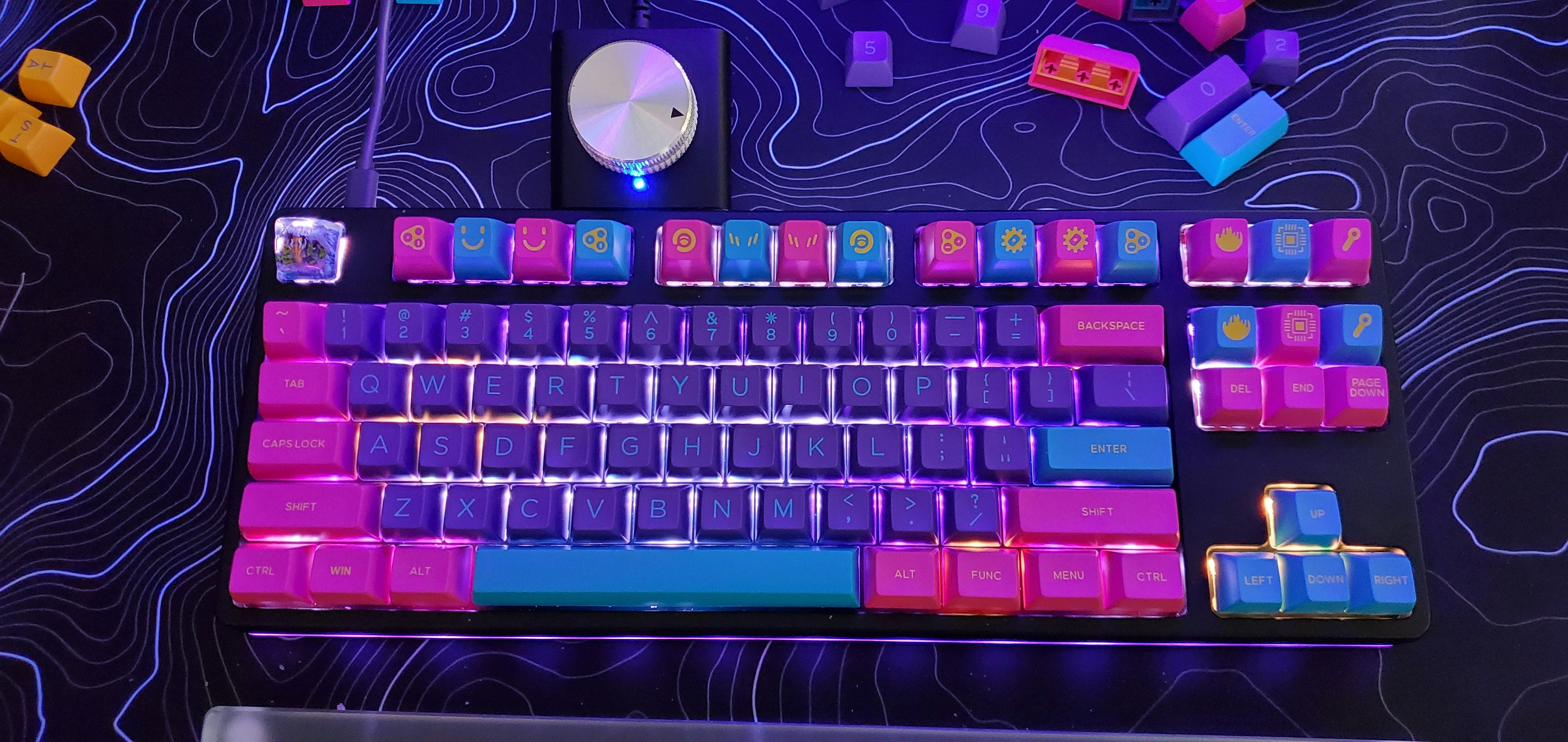 DOMIKEY ABS Doubleshot SA Cyberpunk Pumper Keycap Set