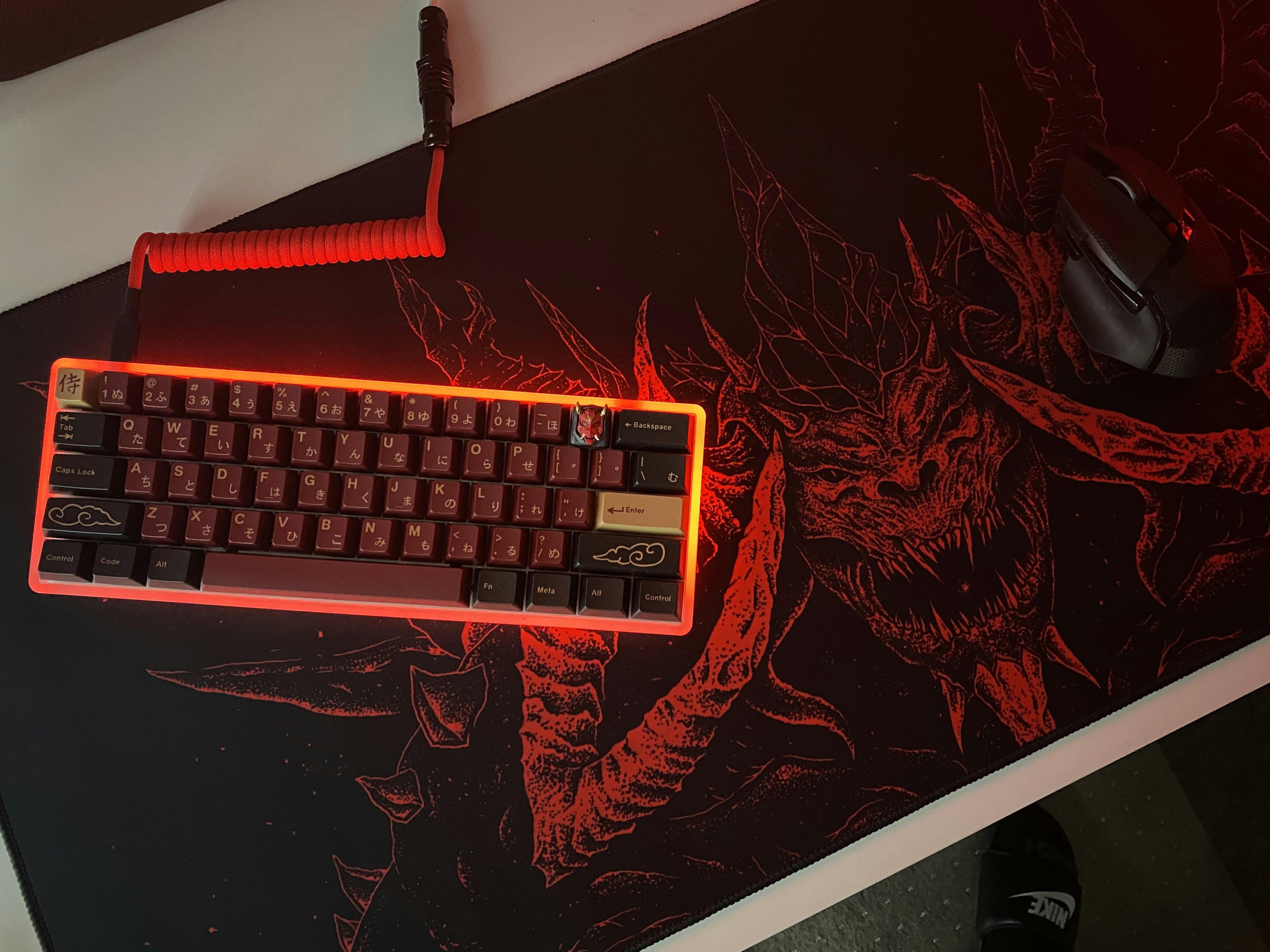 Drop + RedSuns GMK Red Samurai Keycap Set | Doubleshot ABS