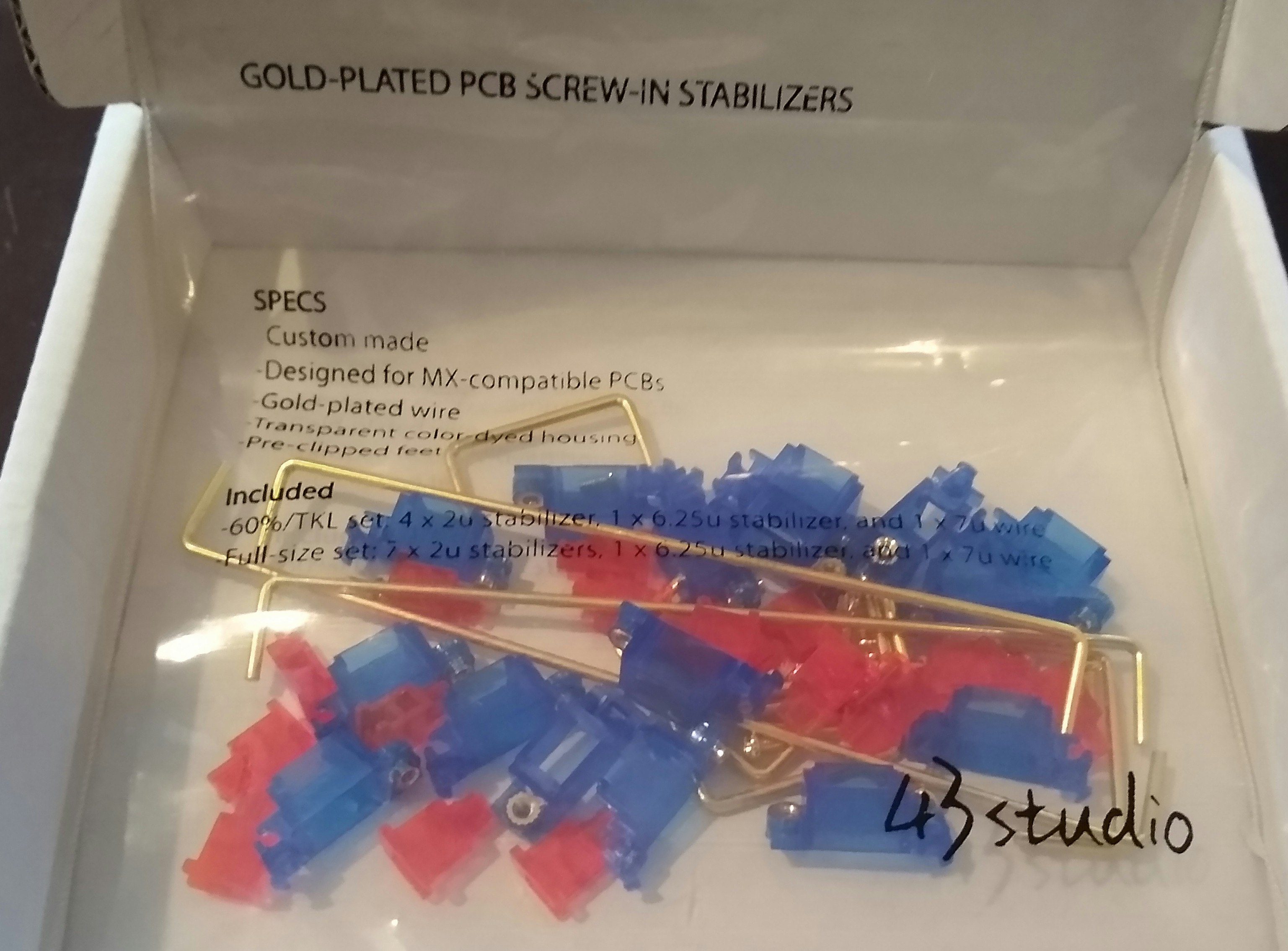 43 Studio stabilizers, fullsize set Drop