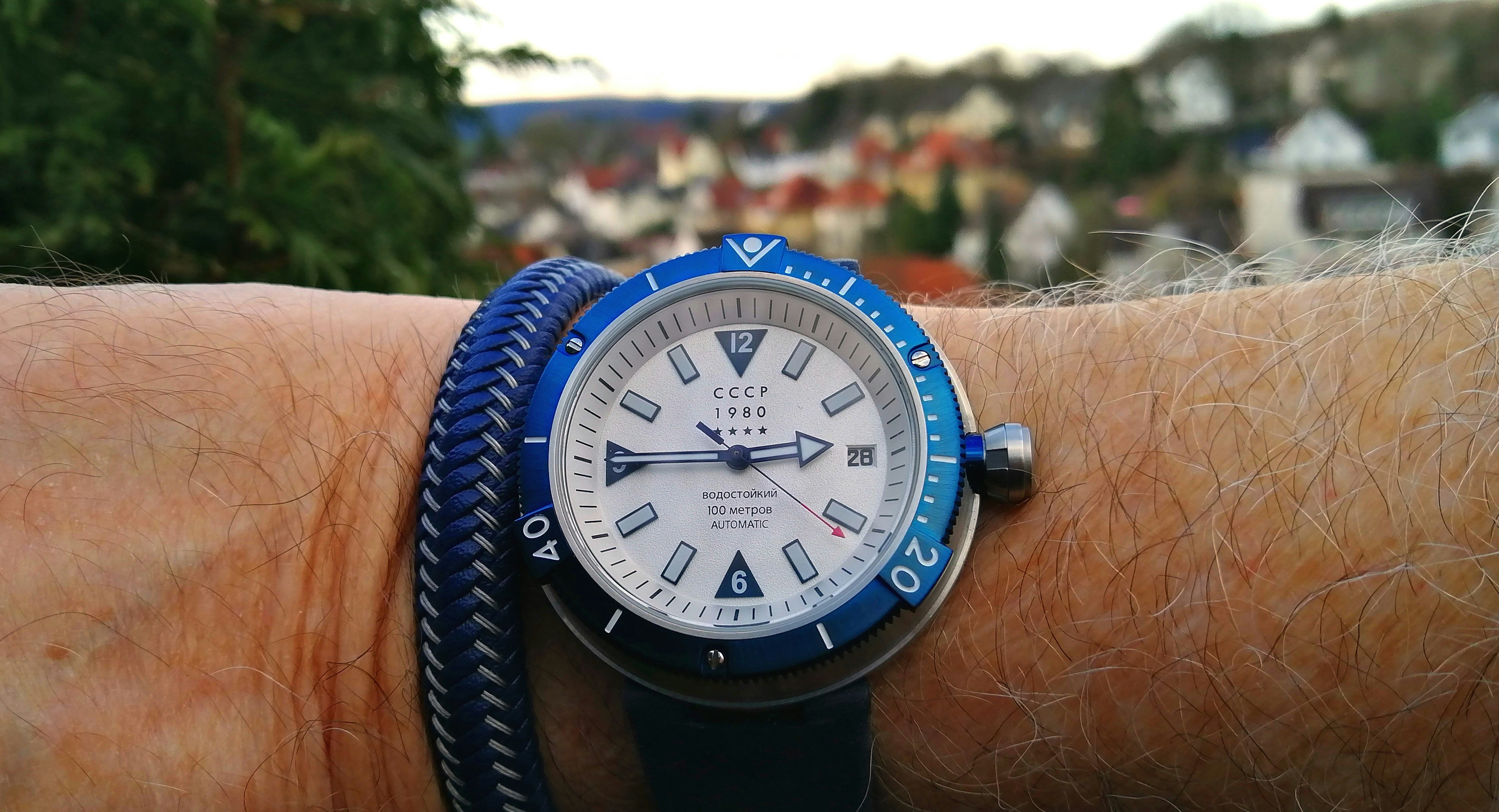 Stainless Steel Cccp Kashalot Submarine Automatic Watch CCCP