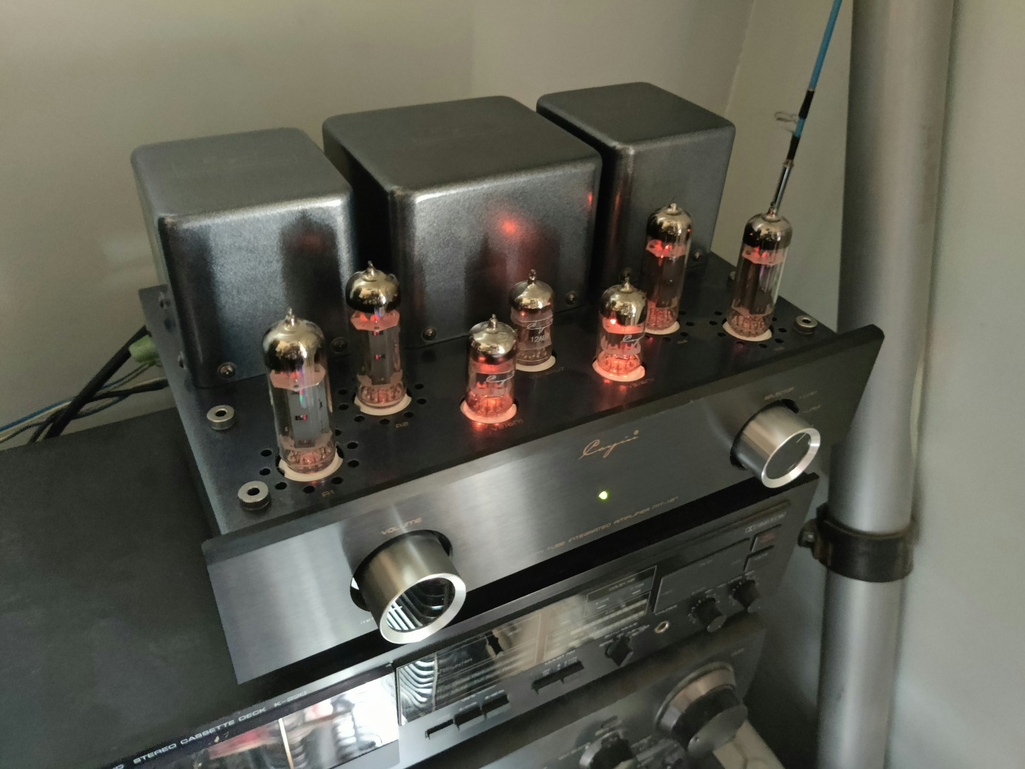 CAYIN 真空管アンプ MT-12 CAYIN MT-12 プリメインアンプ TELEFUNKEN Philips @34565