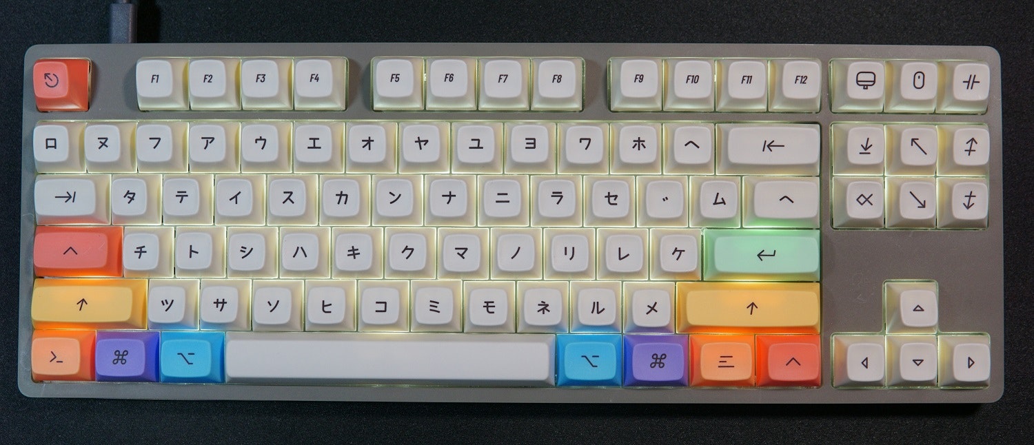 Drop + biip MT3 Extended 2048 Custom Keycap Set: Katakana