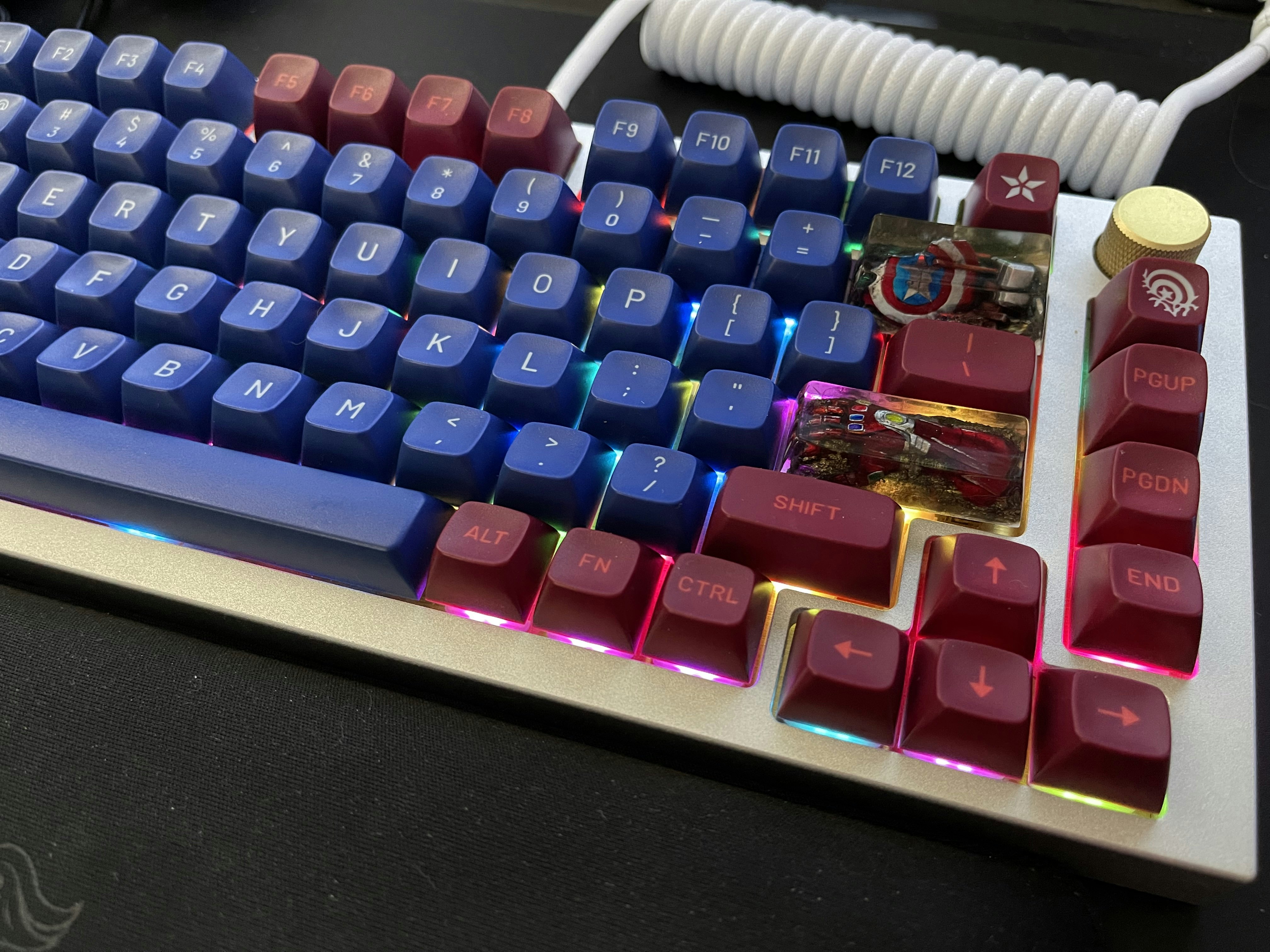 Drop + Marvel Captain America Keycap Set Photos | Mechanical