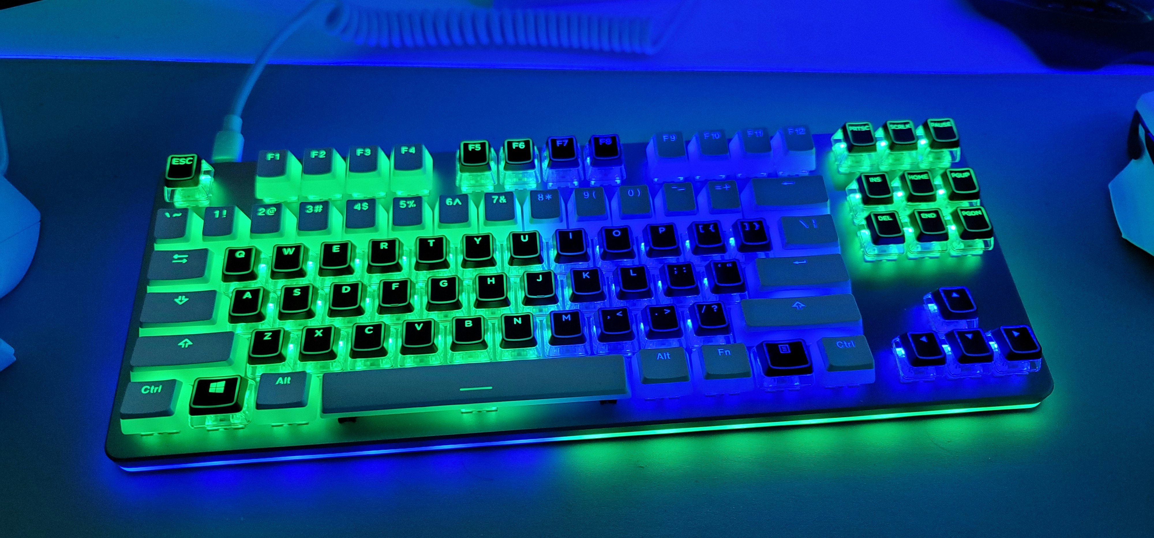 Hyper X Pudding Keycaps And G Skill Crystal Keycaps On My Drop Ctrl