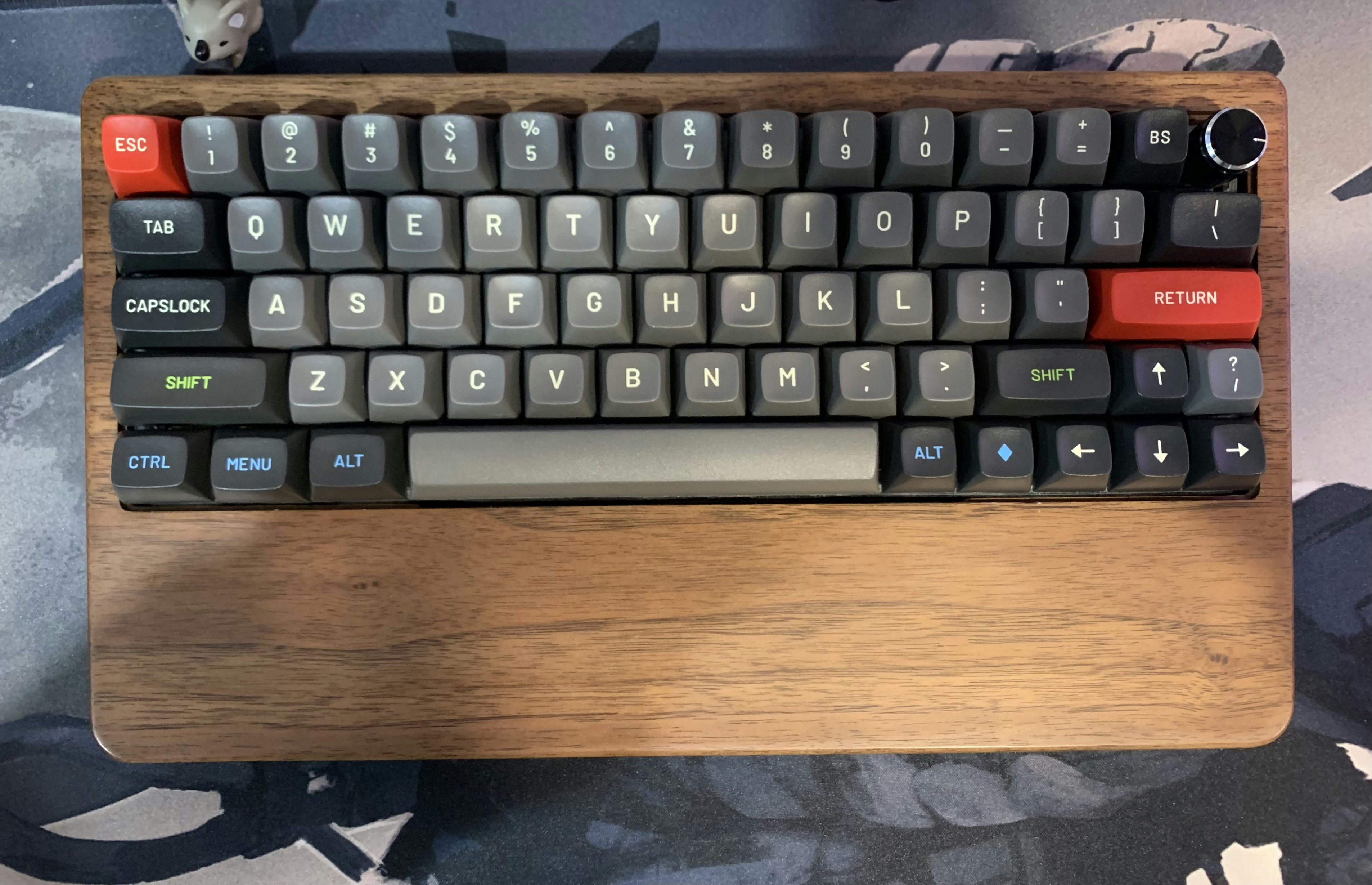 NPKC 60 Wooden Wrist Rest Keyboard Case Mechanical Keyboards