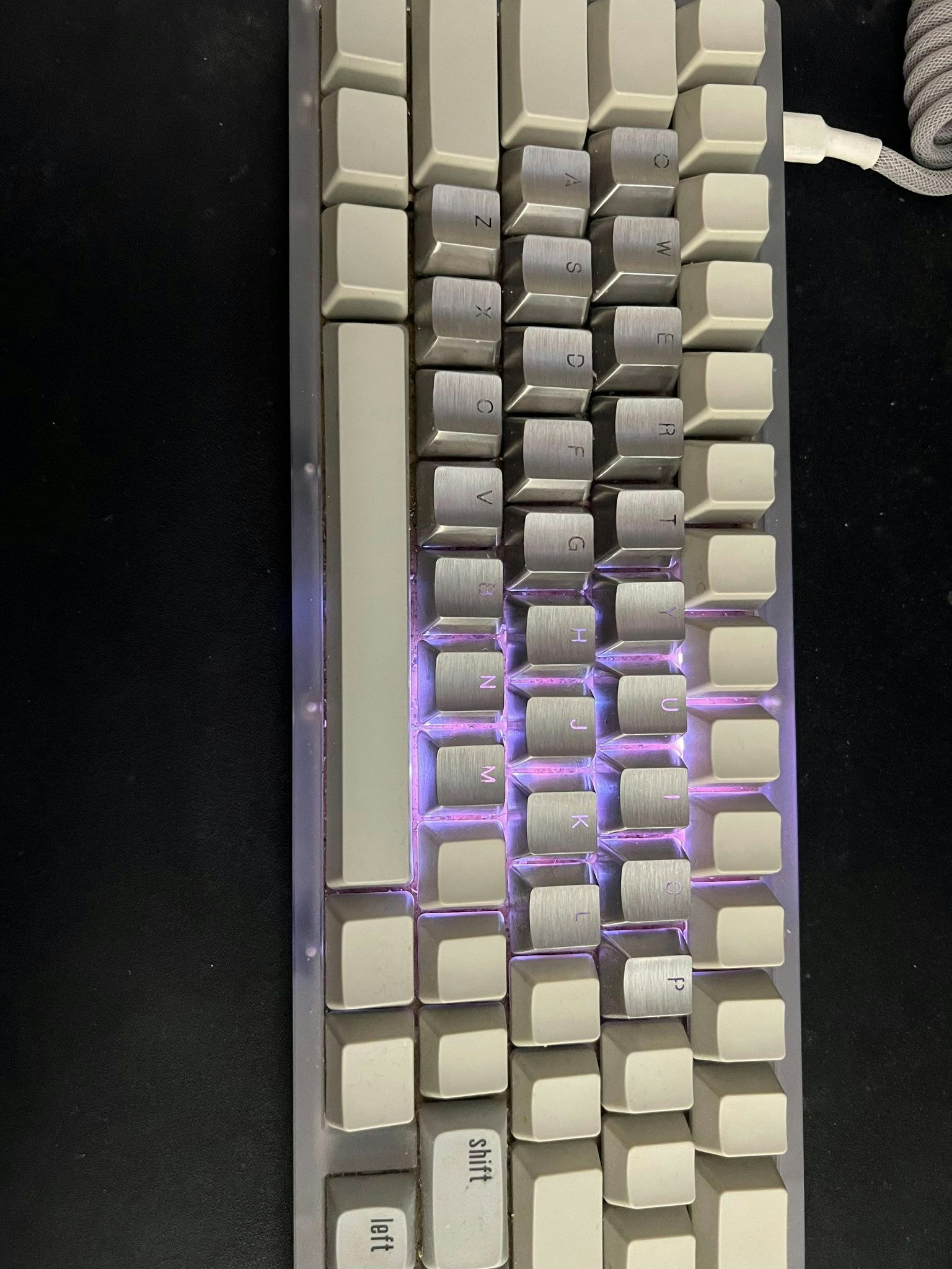 Teamwolf Stainless Steel Alpha Set Keycaps Mechanical Keyboards