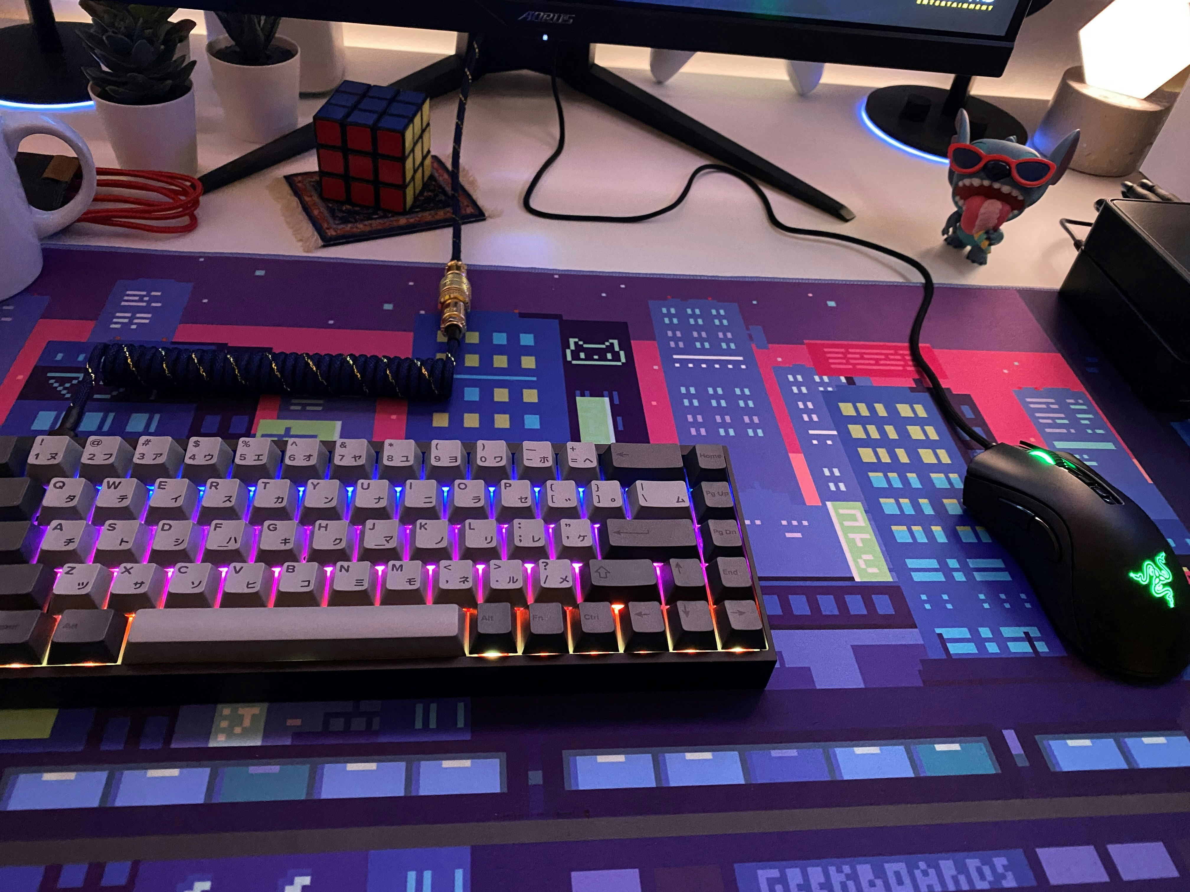 Geekboards StitchedEdge Thick Cloth Desk Mats Mechanical Keyboards