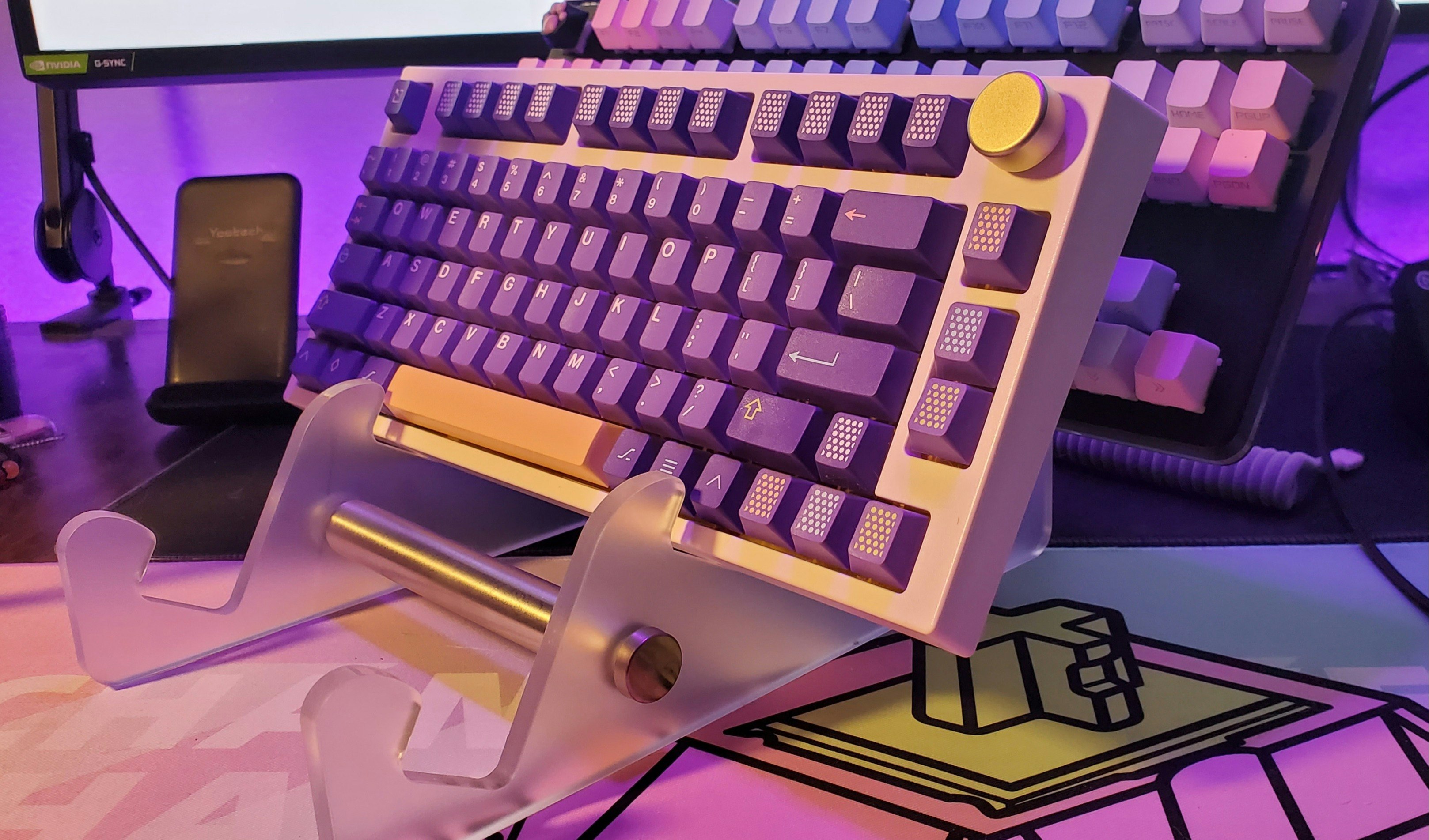 KeebMonkey Acrylic and Steel Keyboard Display Stand Mechanical