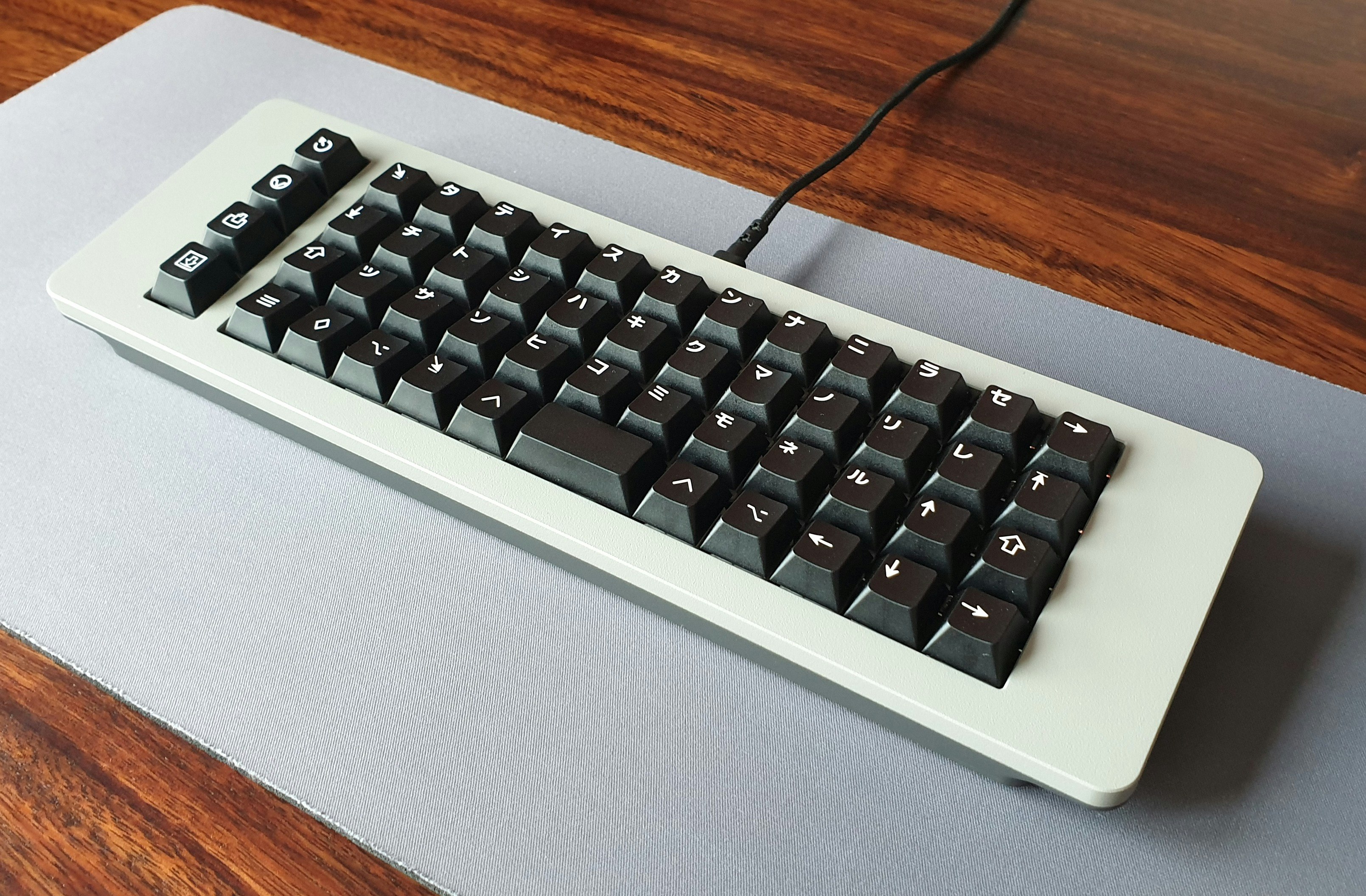 キーボード DROP GMK WHITE-ON-BLACK CUSTOM KEYCAP Drop GMK White-On-Black Custom Keycap Set | Doubleshot ABS