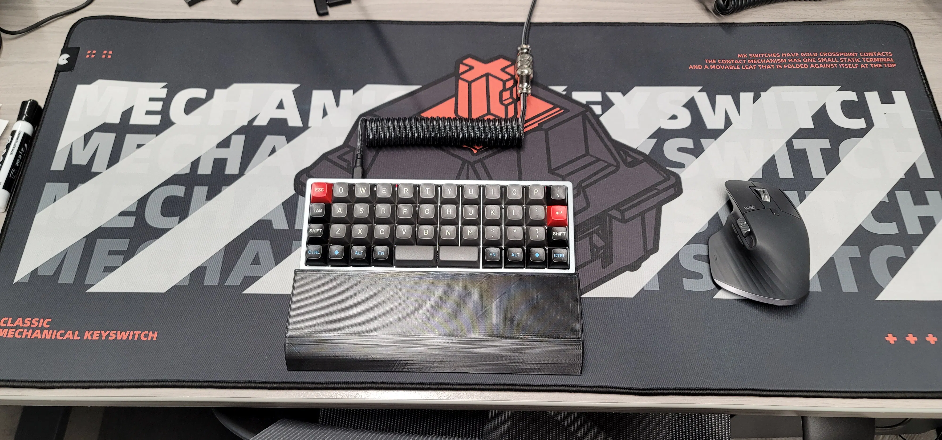 I wanted a new desk mat for work and I'm the weird keyboard guy who ...