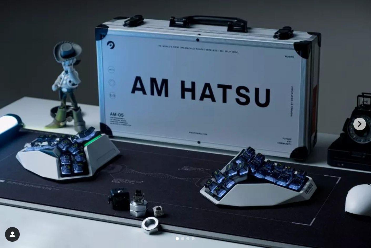 値下げ9/26までAM HATSU AM-05 ワイヤレス分割型キーボード HATSU_bb0a00d3-642f-4978-b682-