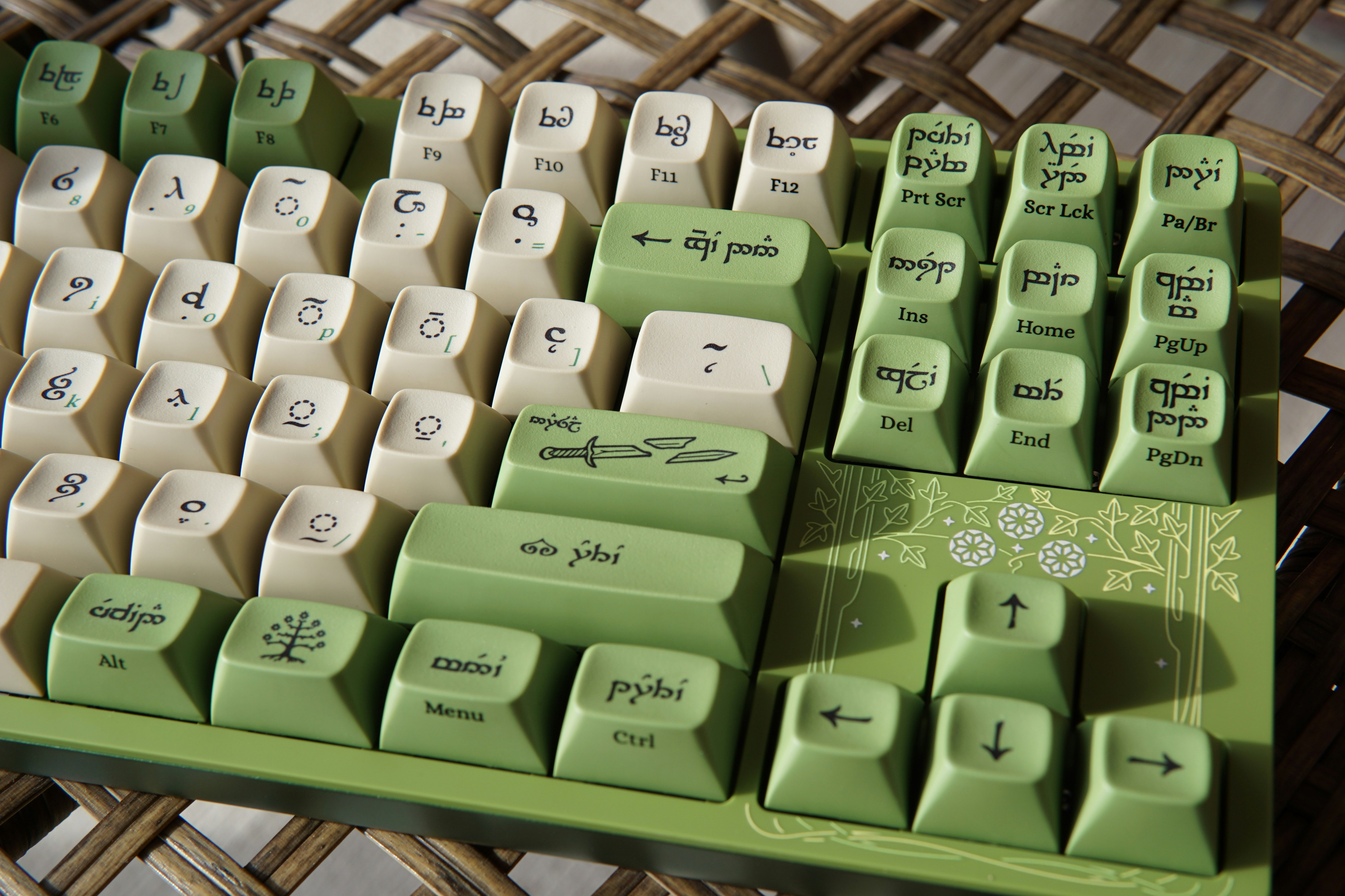 Drop + The Lord of the Rings Elvish Keyboard Mechanical Keyboards
