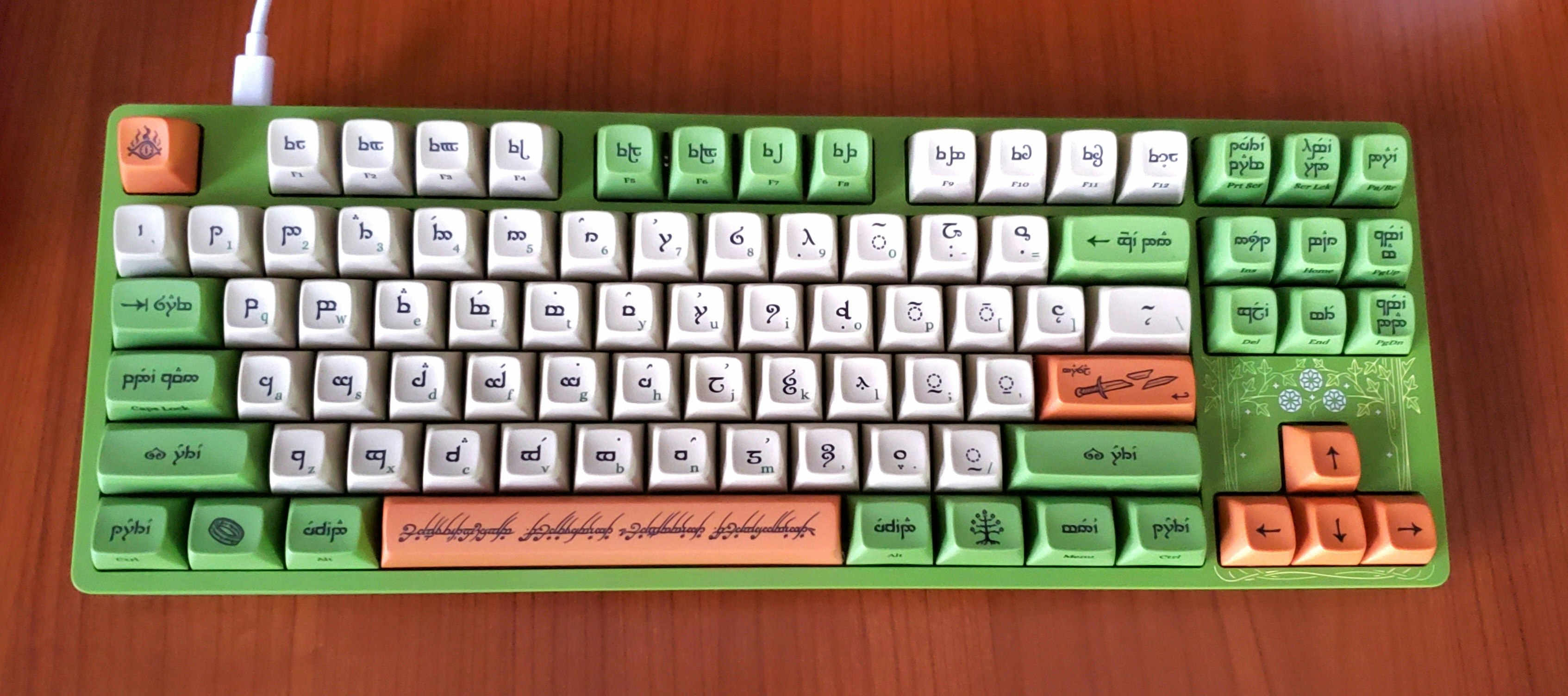 Drop + The Lord of the Rings™ Elvish Keyboard Mechanical Keyboards