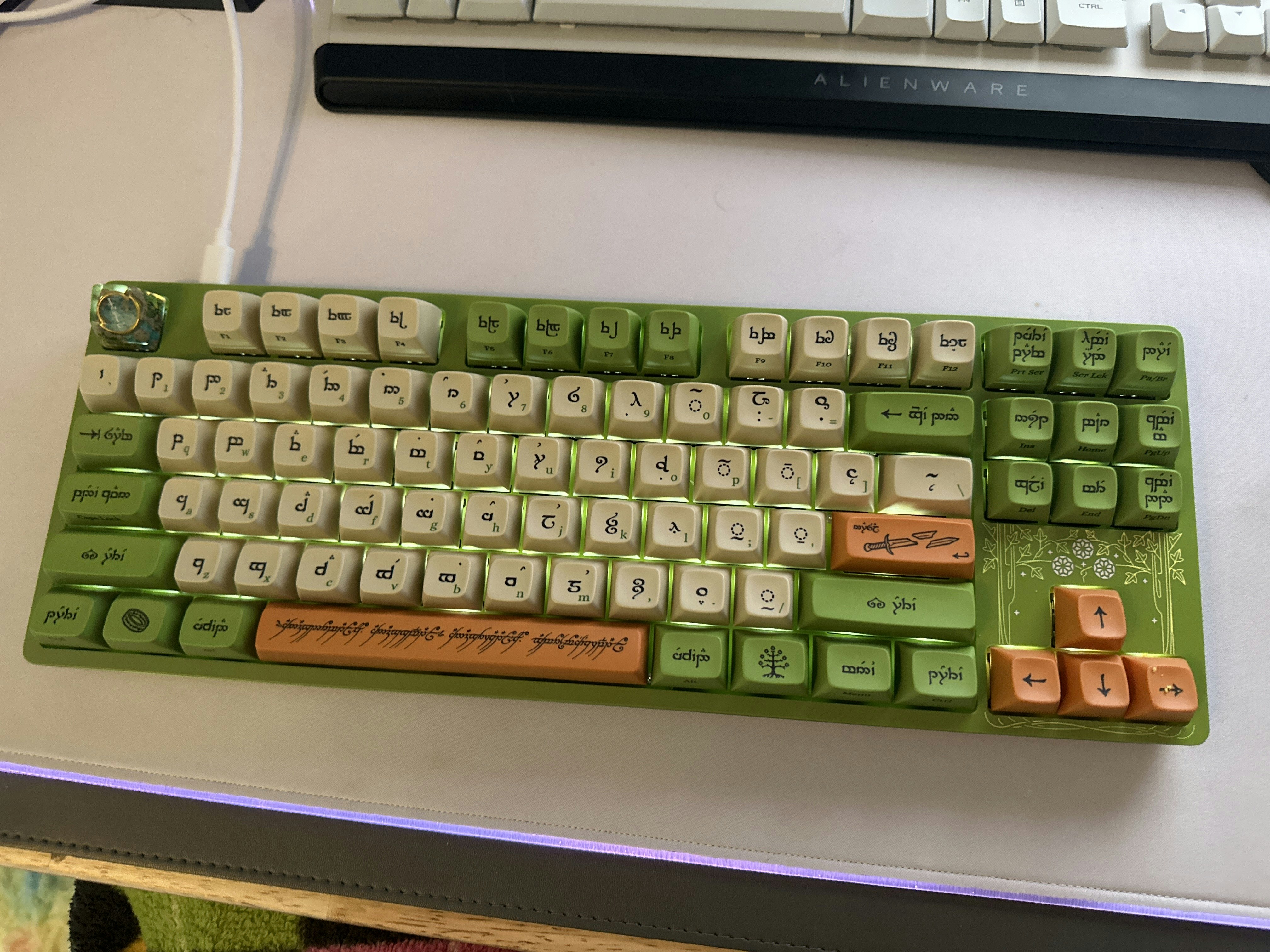 Dwarf Factory Keycap x Elvish keyboard Drop