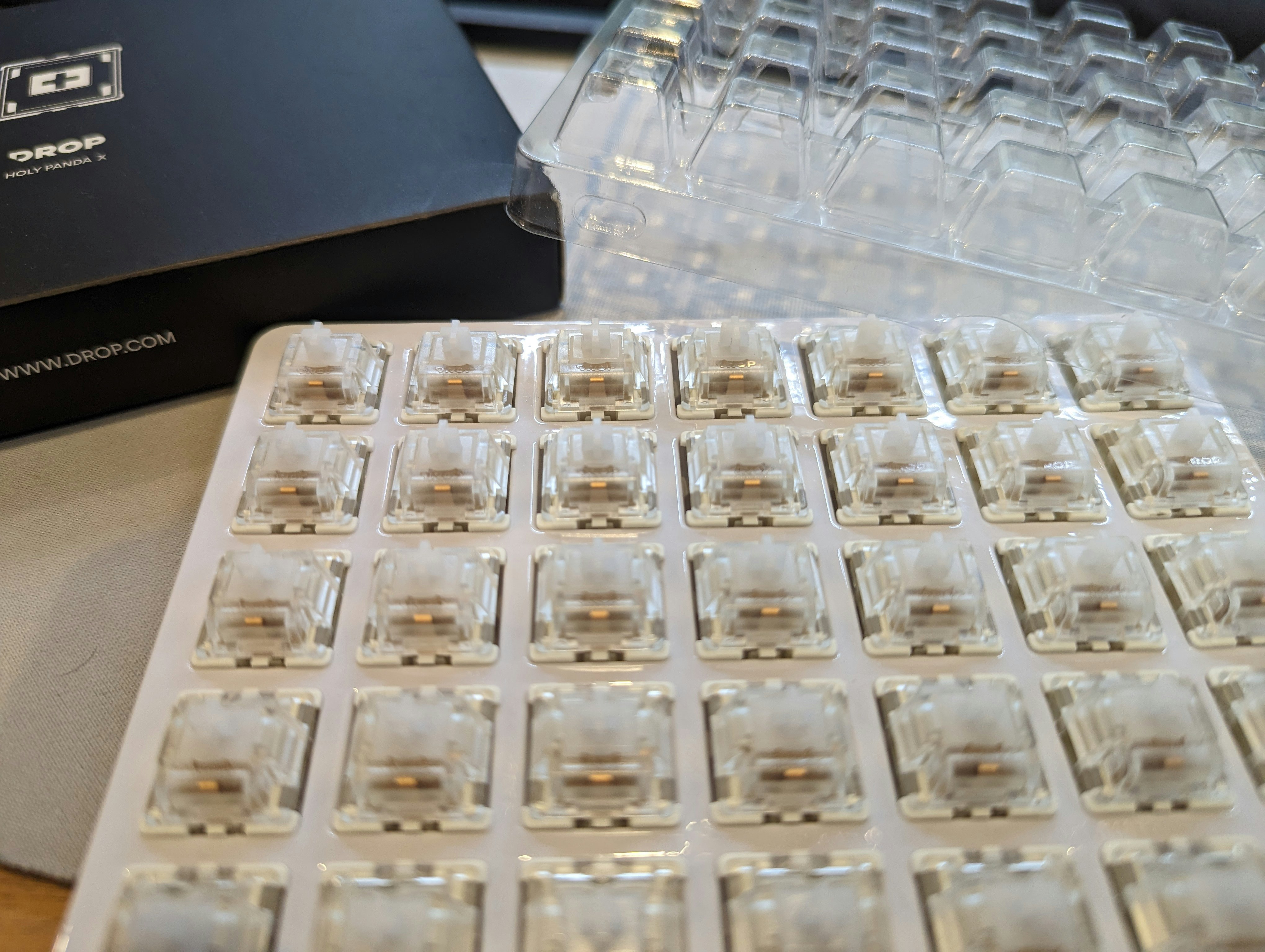 Drop Holy Panda X Clear Mechanical Switches 3 Pin 35 Pack