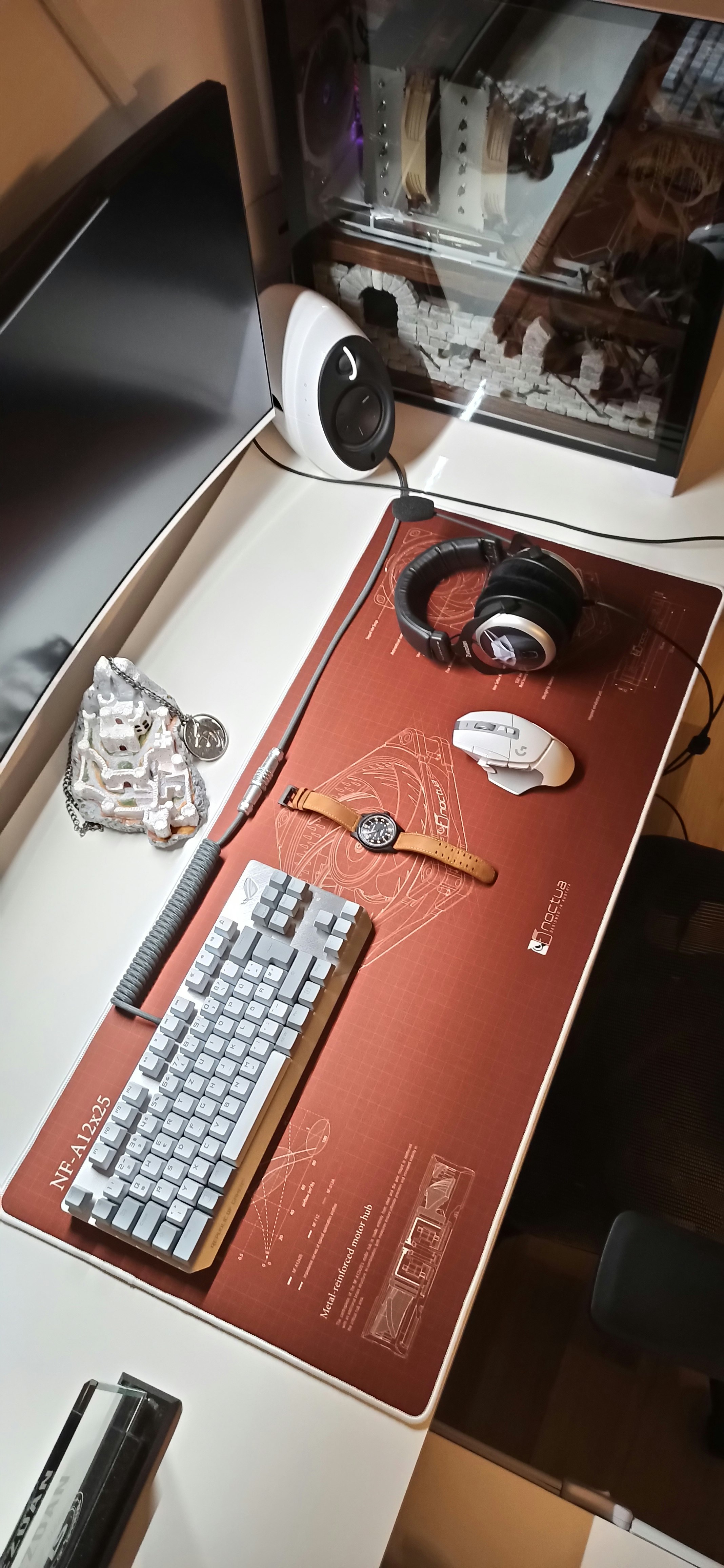 Drop + Noctua Desk Mat Blueprint Mechanical Keyboards Desk Mat