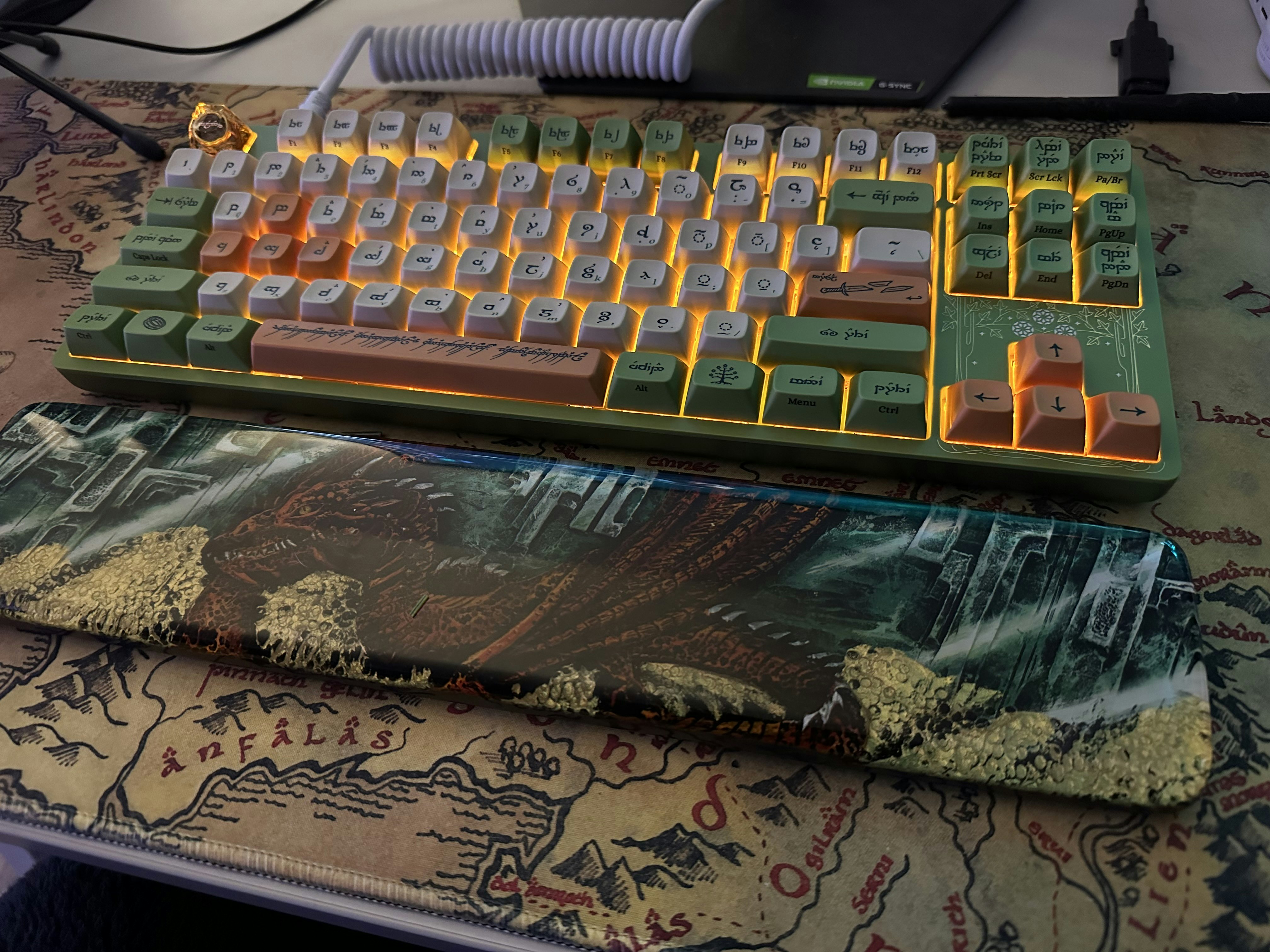 Drop + The Lord of the Rings™ Elvish Keyboard Mechanical Keyboards