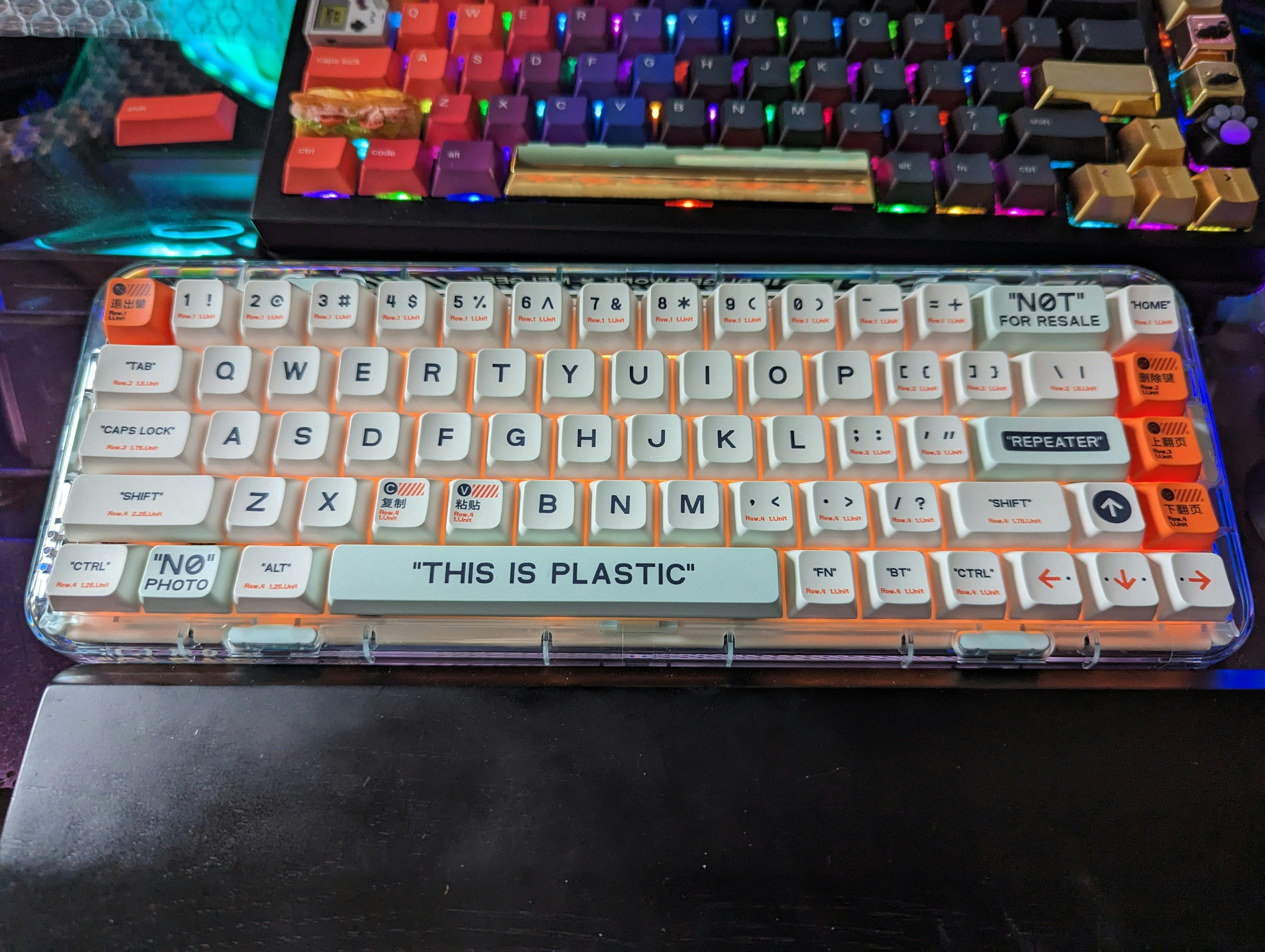 MelGeek Mojo68 Wireless Plastic Keyboard Mechanical Keyboards