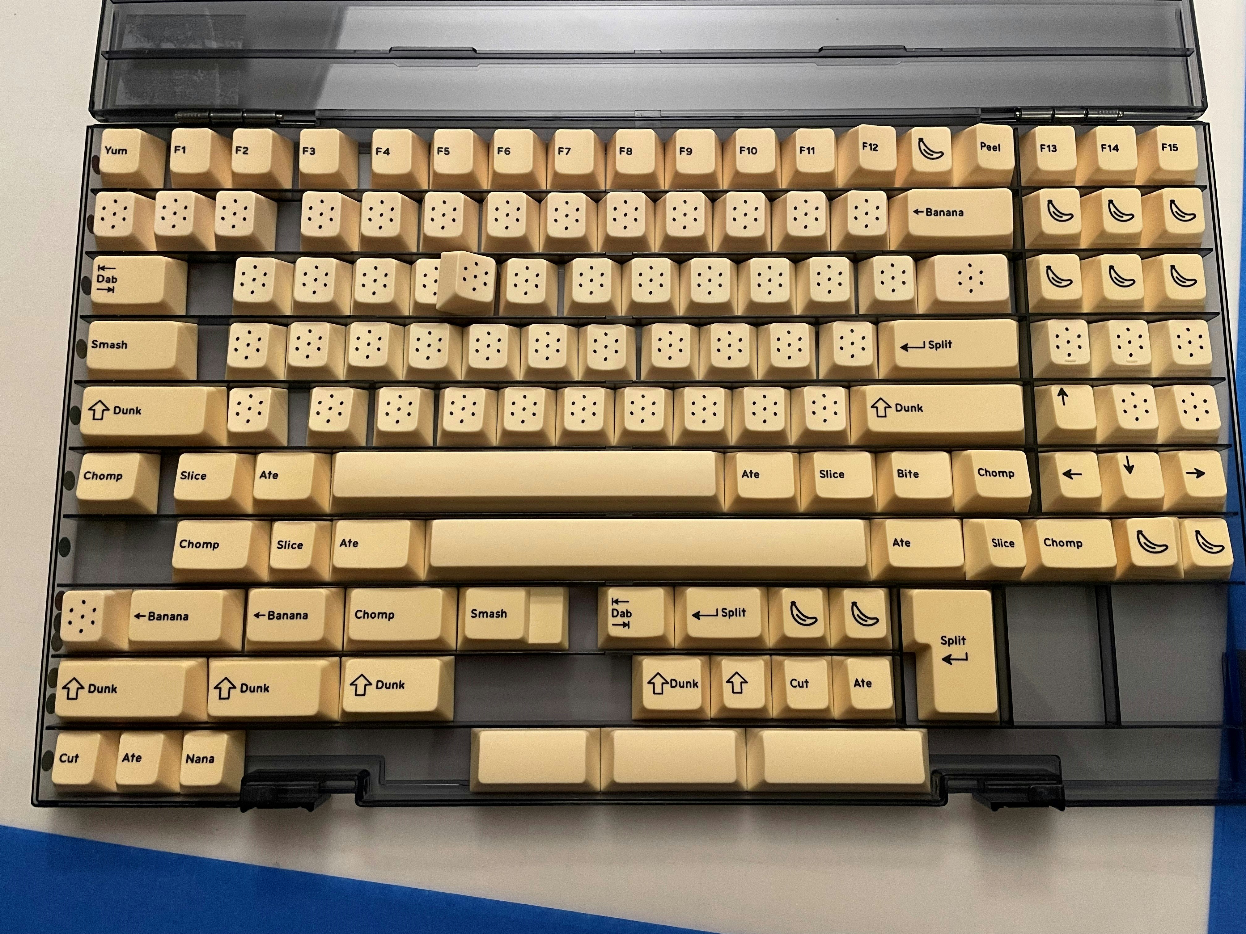 Drop + MiTo DCD Banana Keycap Set | Mechanical Keyboards | Keycaps 